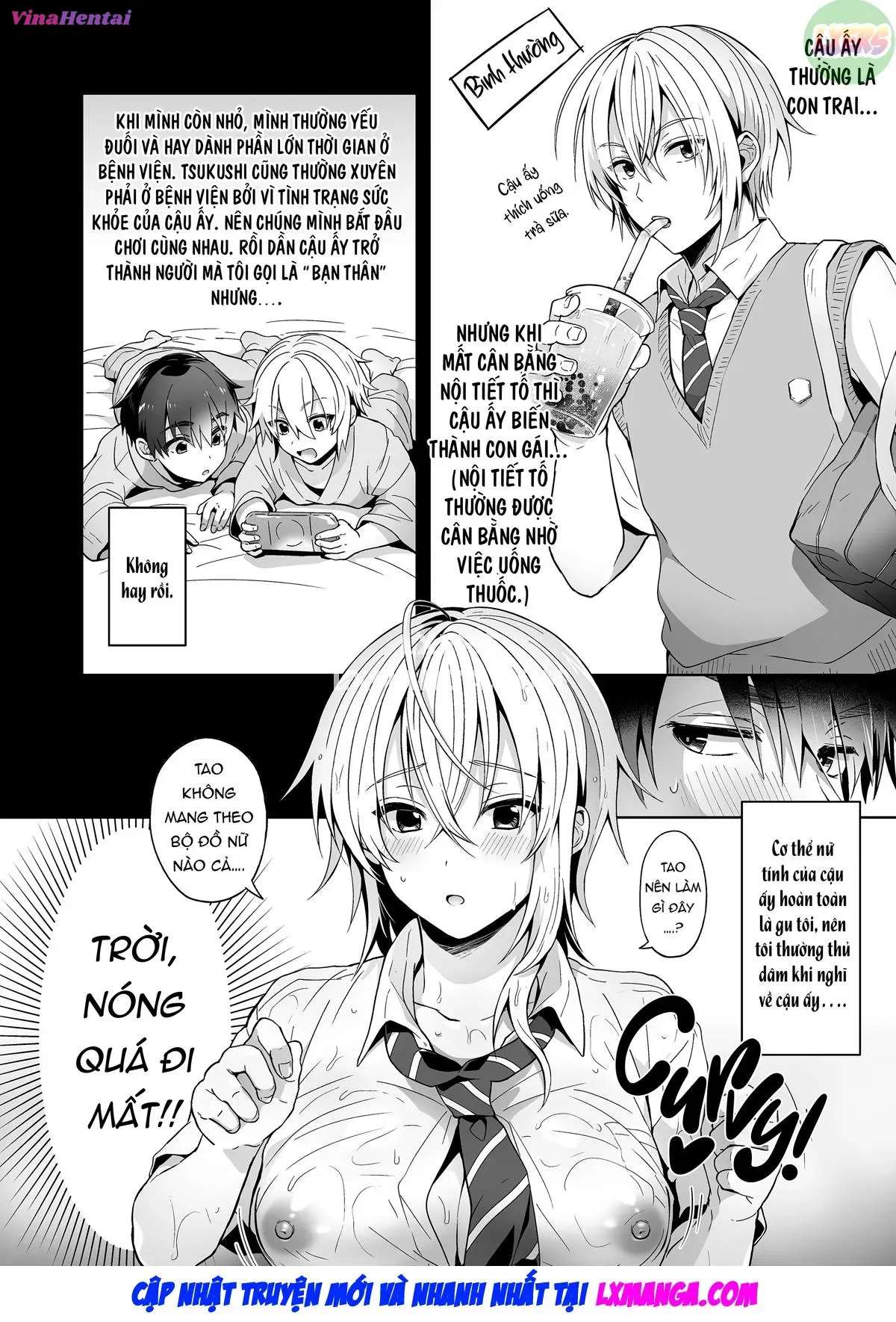 HentaiVN.net - Ảnh 12 - Ore No Shinyuu Wa TS (Seitenka) Taishitsu - Chap 1