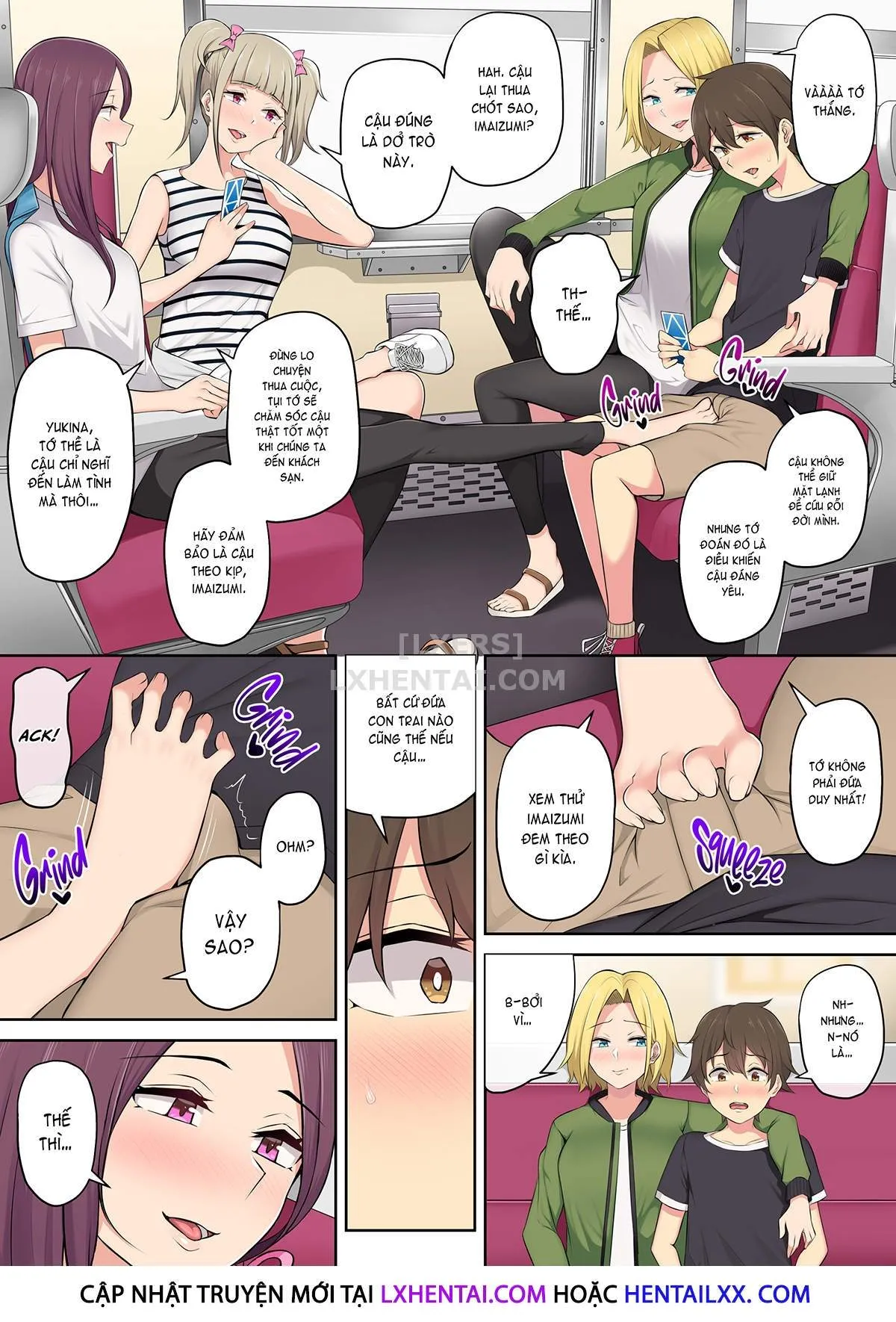 HentaiVN.net - Ảnh 12 - Imaizumi đưa cả bầy Gyaru về nhà mình - Chap 2