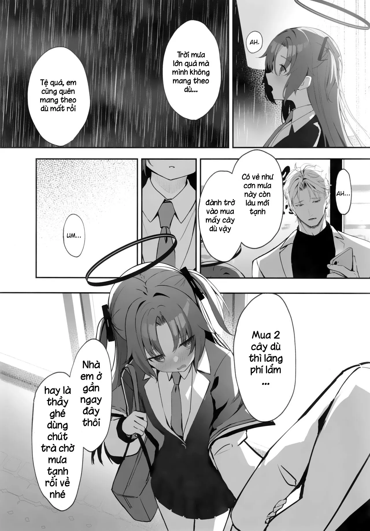 HentaiVN.net - Ảnh 12 - Cơn mưa và sự vội vàng [Ame to Shousou ; rain and impatience ; 雨と焦燥] - Oneshot