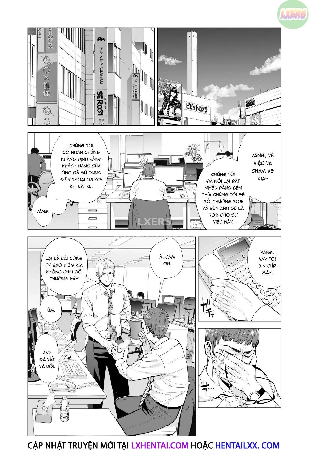 HentaiVN.net - Ảnh 12 - A Housewife Stolen By A Coworker Besides Her Blackout Drunk Husband [Tsukiyo No Midare Zake (Zenpen) Moonlit Intoxication; Tsukiyo No Midare Zake (Kouhen) Moonlit Intoxication] - Chap 1