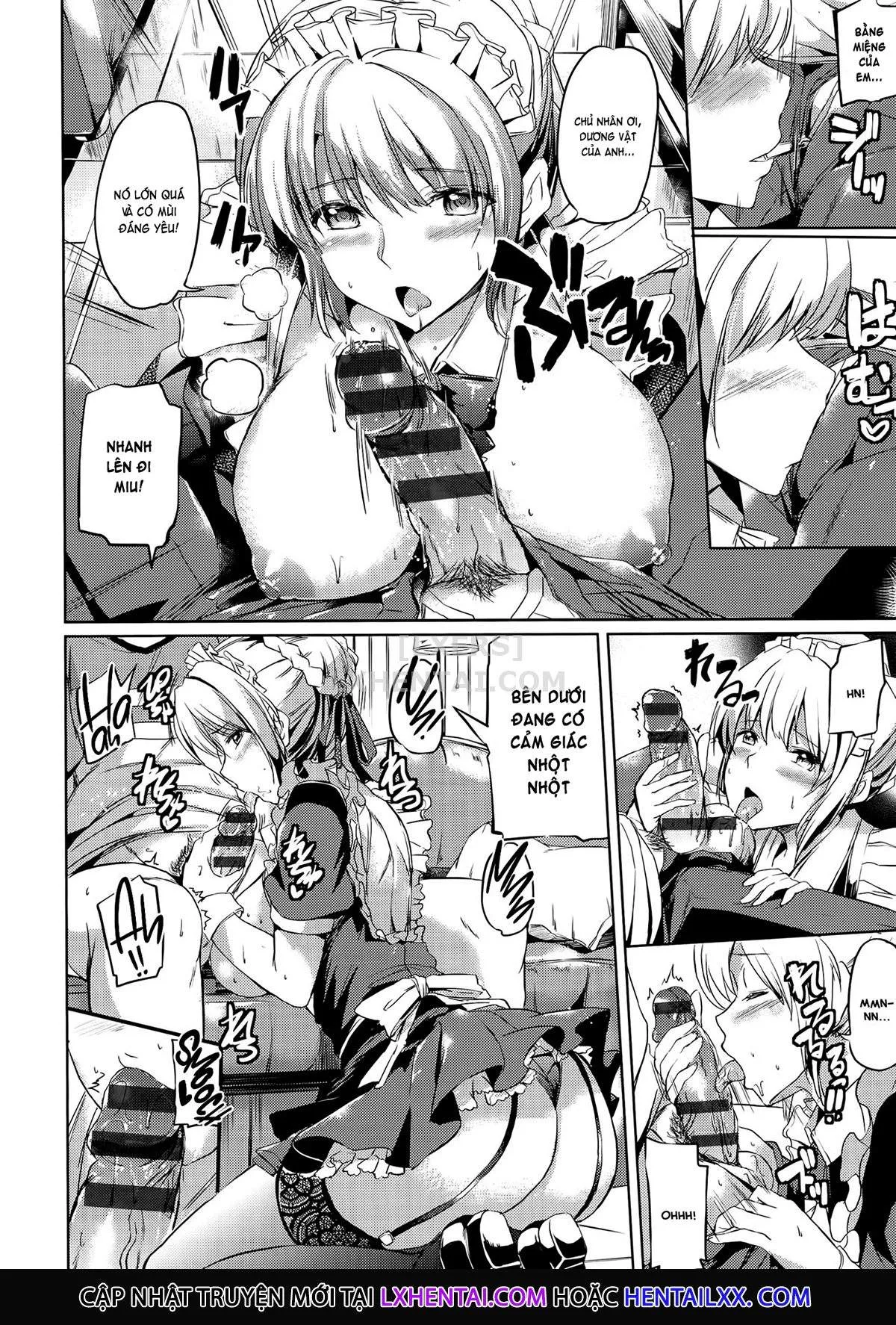 HentaiVN.net - Ảnh 12 - Ojousama No Maid Jijou - Chap 4