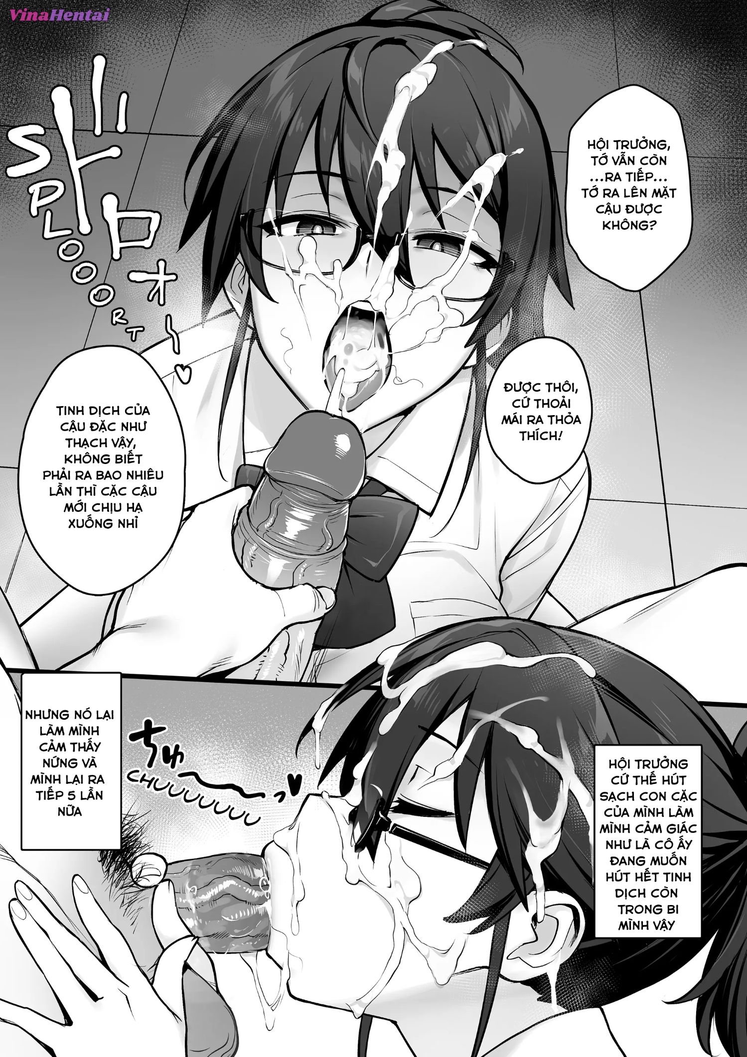 HentaiVN.net - Ảnh 13 - Atarashii Fuuki Iinchou wa Kyonyuu Sugiru Ken - Phần 1 - Full 4 chap