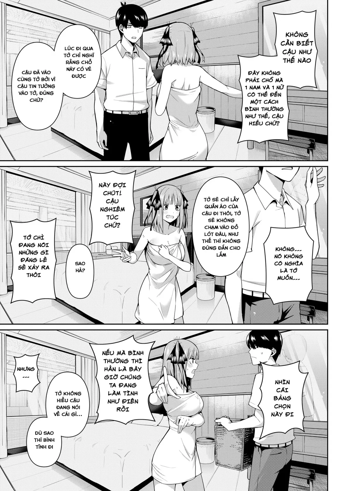 HentaiVN.net - Ảnh 12 - Nibun no Yuudou (Gotoubun no Hanayome) [Half Seduction] - Oneshot