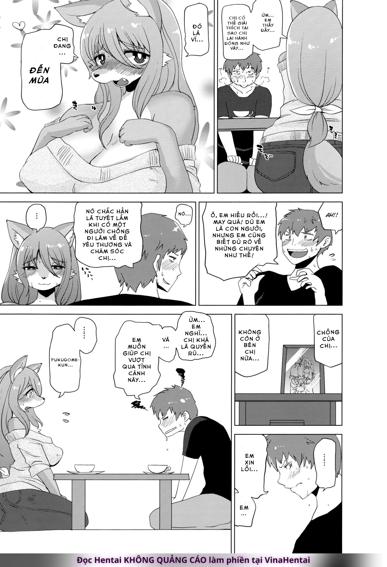 HentaiVN.net - Ảnh 12 - Kemono no Otonari-san - Oneshot