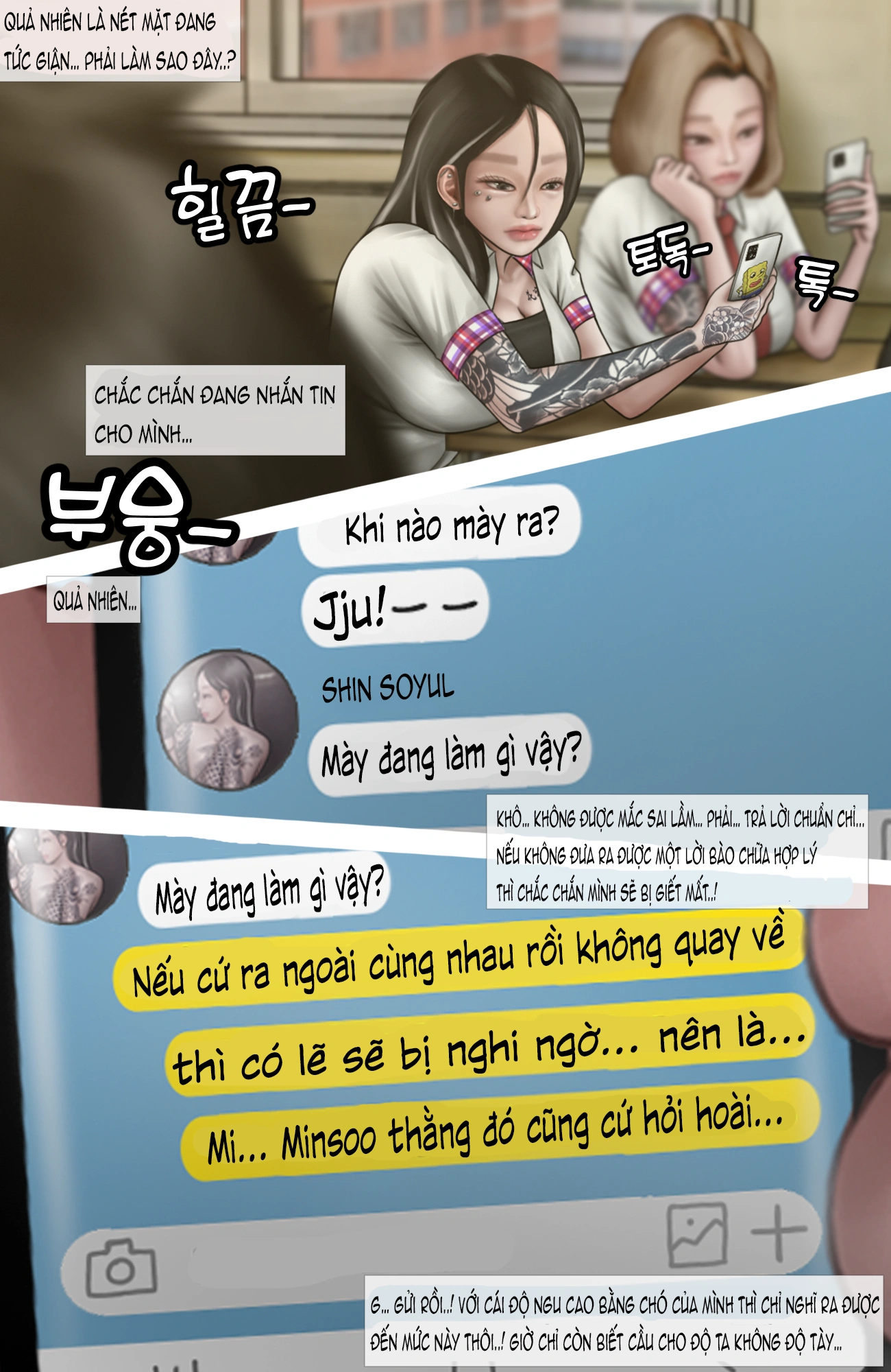 HentaiVN.net - Ảnh 16 - Gái Du Côn X Wibu Đụt Cận Trĩ - Chap 8