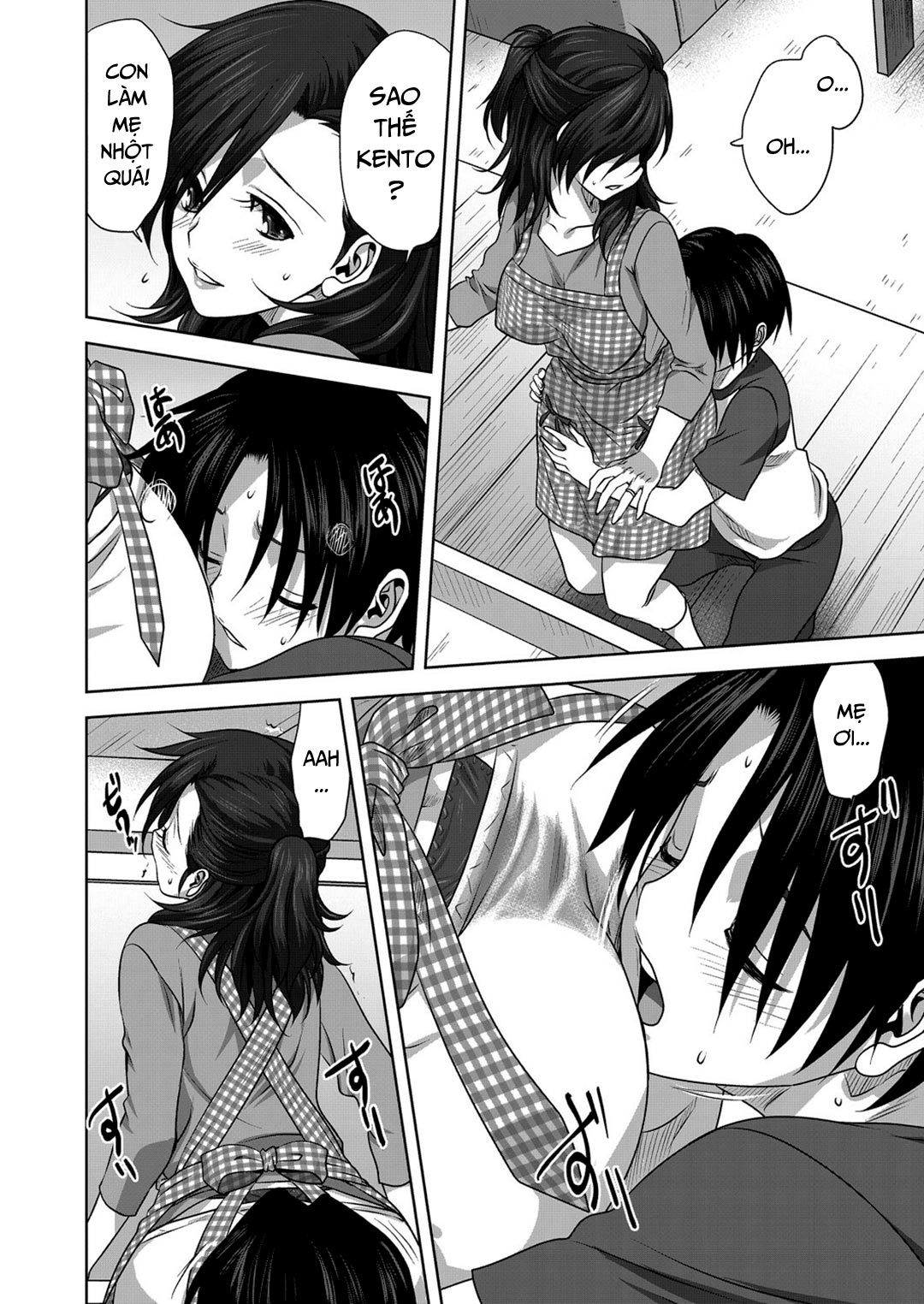 HentaiVN.net - Ảnh 13 - Bí mật ngày chủ nhật của mẹ con tôi - oneshot