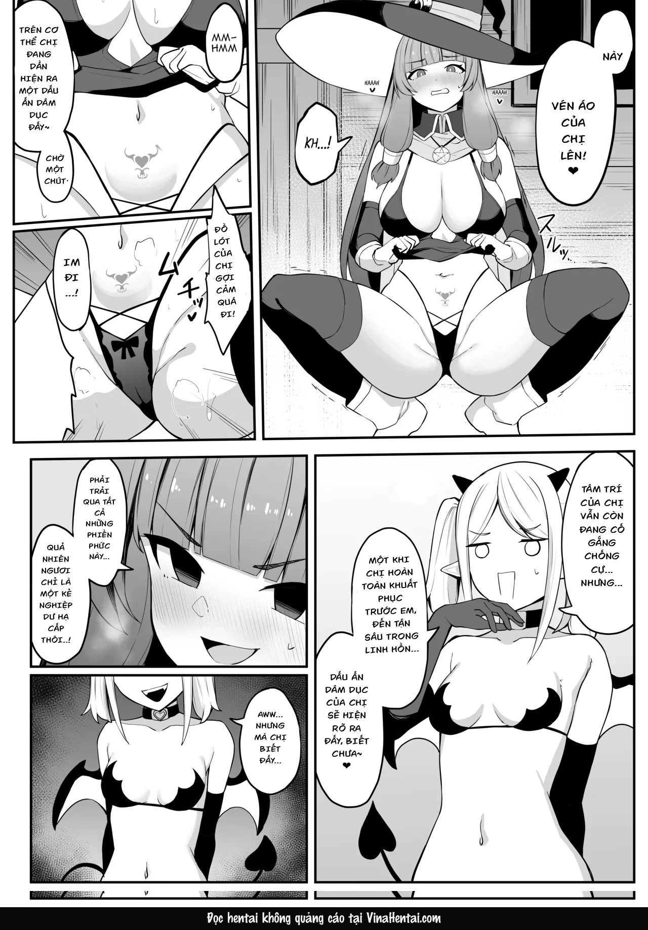 HentaiVN.net - Ảnh 12 - Câu chuyện về nữ phù thủy mạnh nhất bị một succubus mê hoặc và đánh bại. - Oneshot