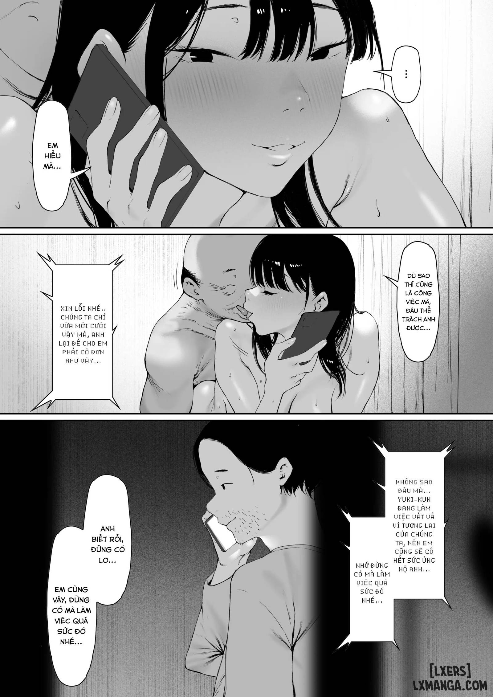 HentaiVN.net - Ảnh 121 - 3. Ánh nhìn của bố chồng 3 - Oneshot