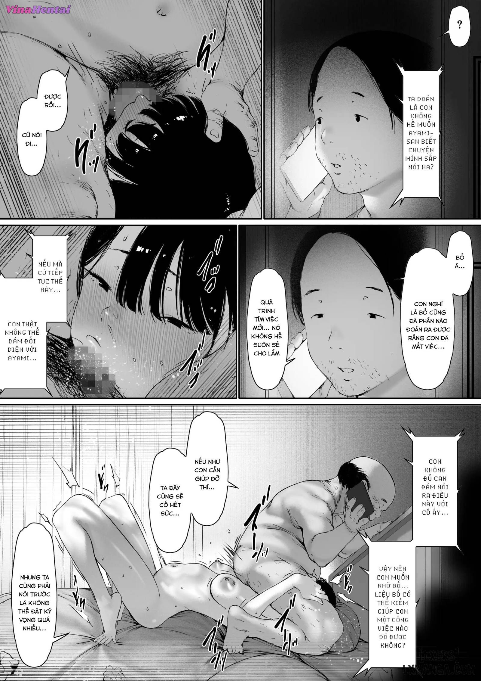 HentaiVN.net - Ảnh 127 - 3. Ánh nhìn của bố chồng 3 - Oneshot