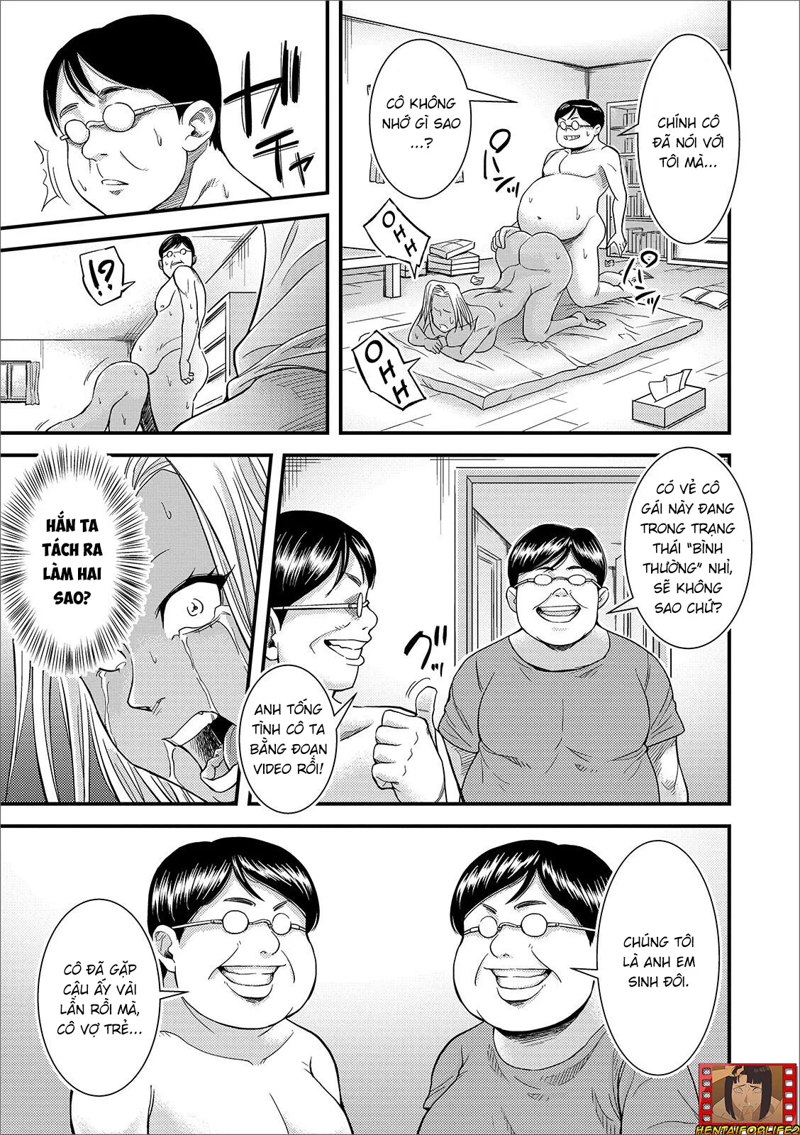 HentaiVN.net - Ảnh 13 - Nhà thôi miên béo ú và cô vợ trẻ - Oneshot