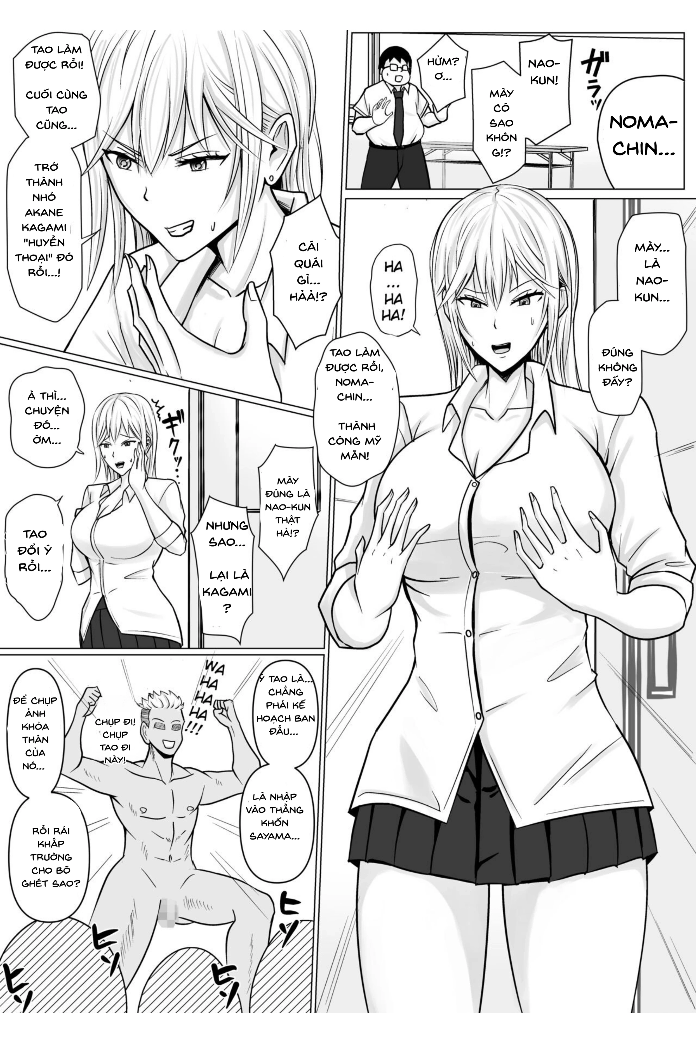 HentaiVN.net - Ảnh 14 - Tôi Nhập Hồn Vào Cô Nàng Yankee (Đầu Gấu) Trong Lớp - Chap 1