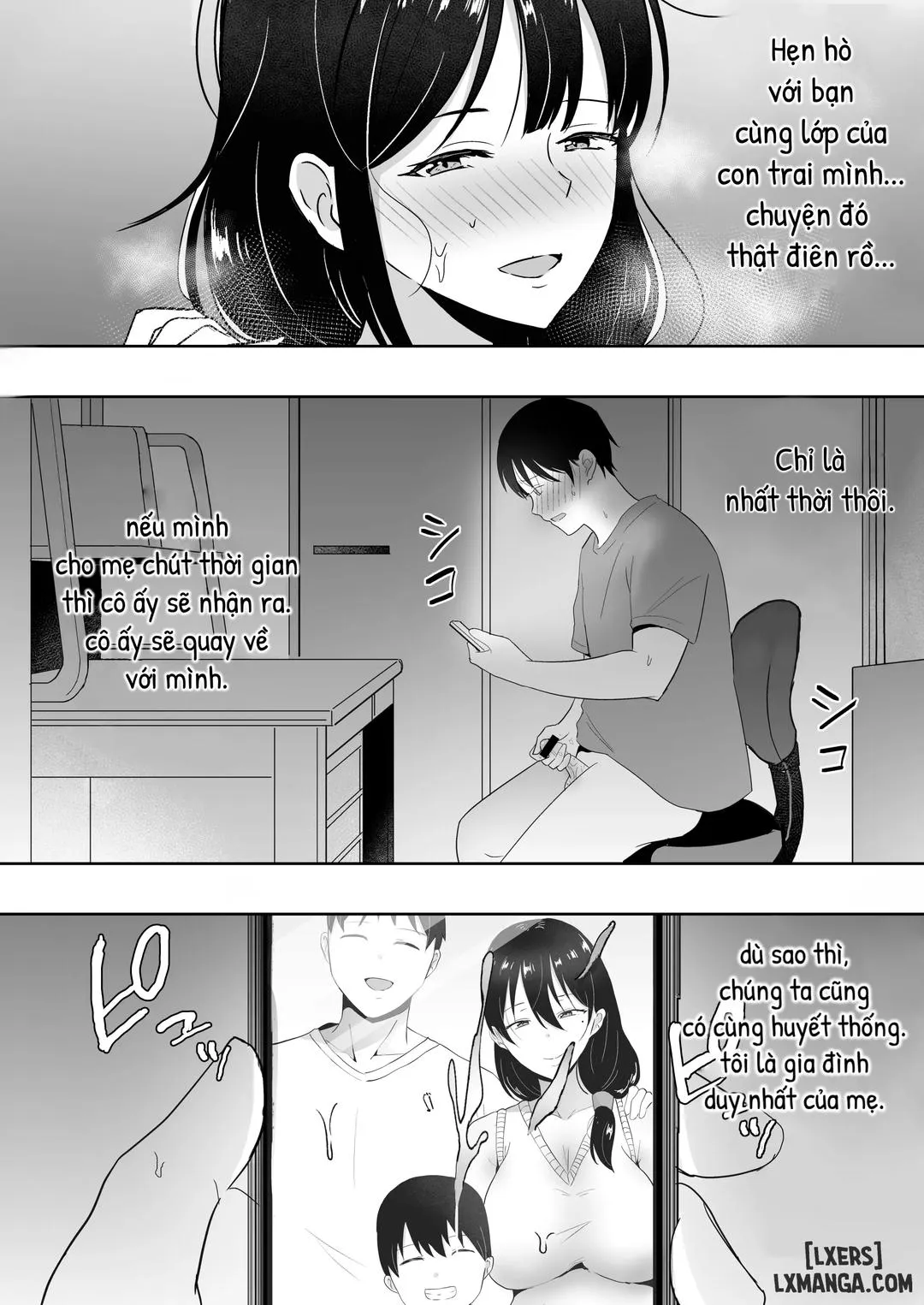 HentaiVN.net - Ảnh 13 - TomoKano Kaa-chan~ Daisuki na Ore no Hahaoya wa Aho na Shinyuu no Kanojo~ [My Mom Is My Friend's Girlfriend] - Chap 3