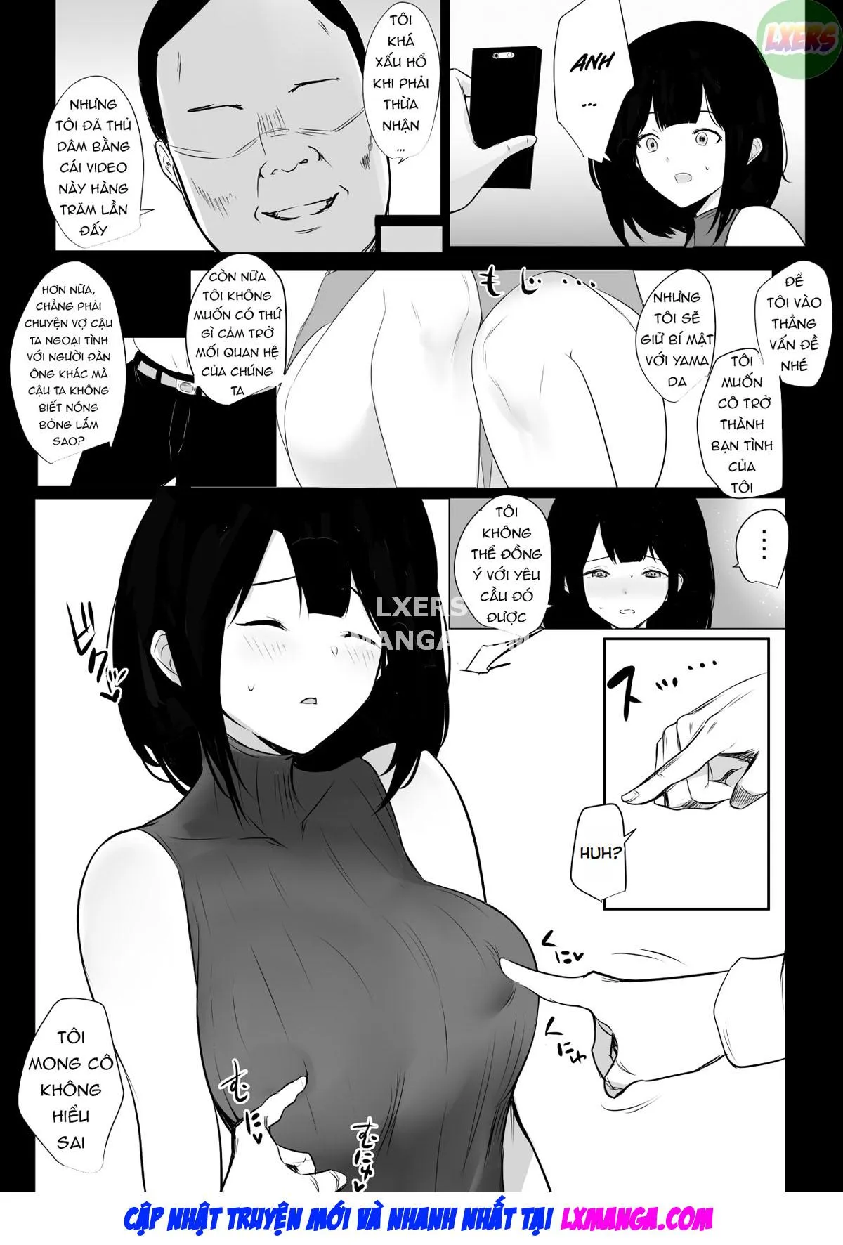 HentaiVN.net - Ảnh 13 - Boku dake ni Amaesasete Kureru Kyonyuu JK Tsuma o Hoka no Otoko ni Dakasete Mita - Chap 4