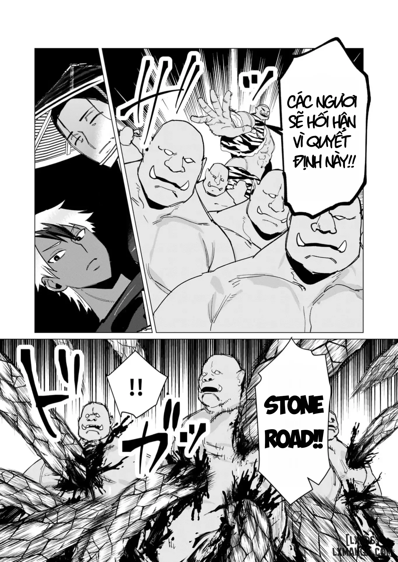 HentaiVN.net - Ảnh 13 - Vị Anh Hùng Muốn “Vợ Người Ta” Làm Phần Thưởng - Chap 11: Dũng Sĩ x Nữ Hiệp Sĩ x Orc King(Phần 2)