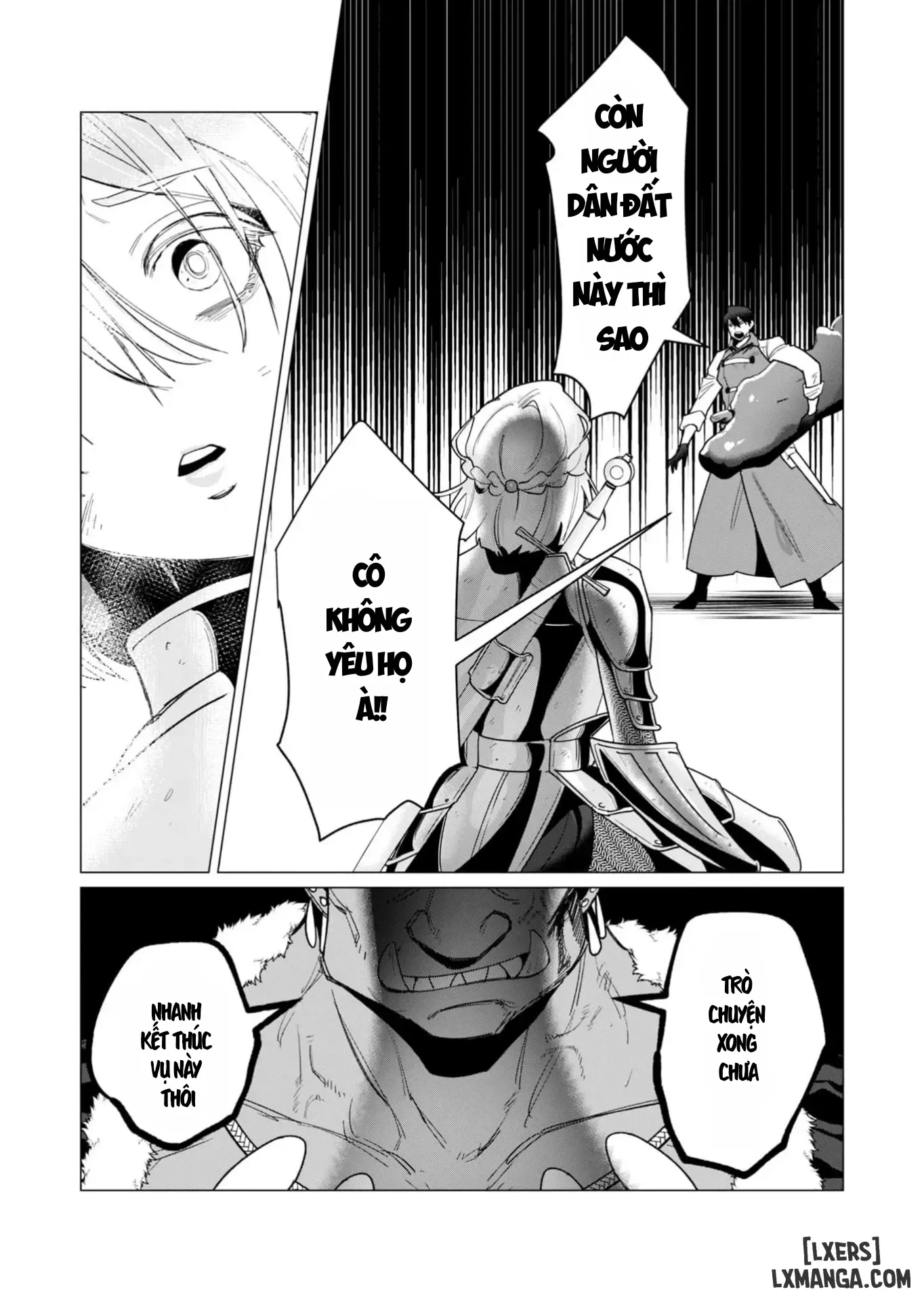 HentaiVN.net - Ảnh 13 - Vị Anh Hùng Muốn “Vợ Người Ta” Làm Phần Thưởng - Chap 13 : Dũng Sĩ x Nữ Hiệp Sĩ x Orc King(Phần 4)