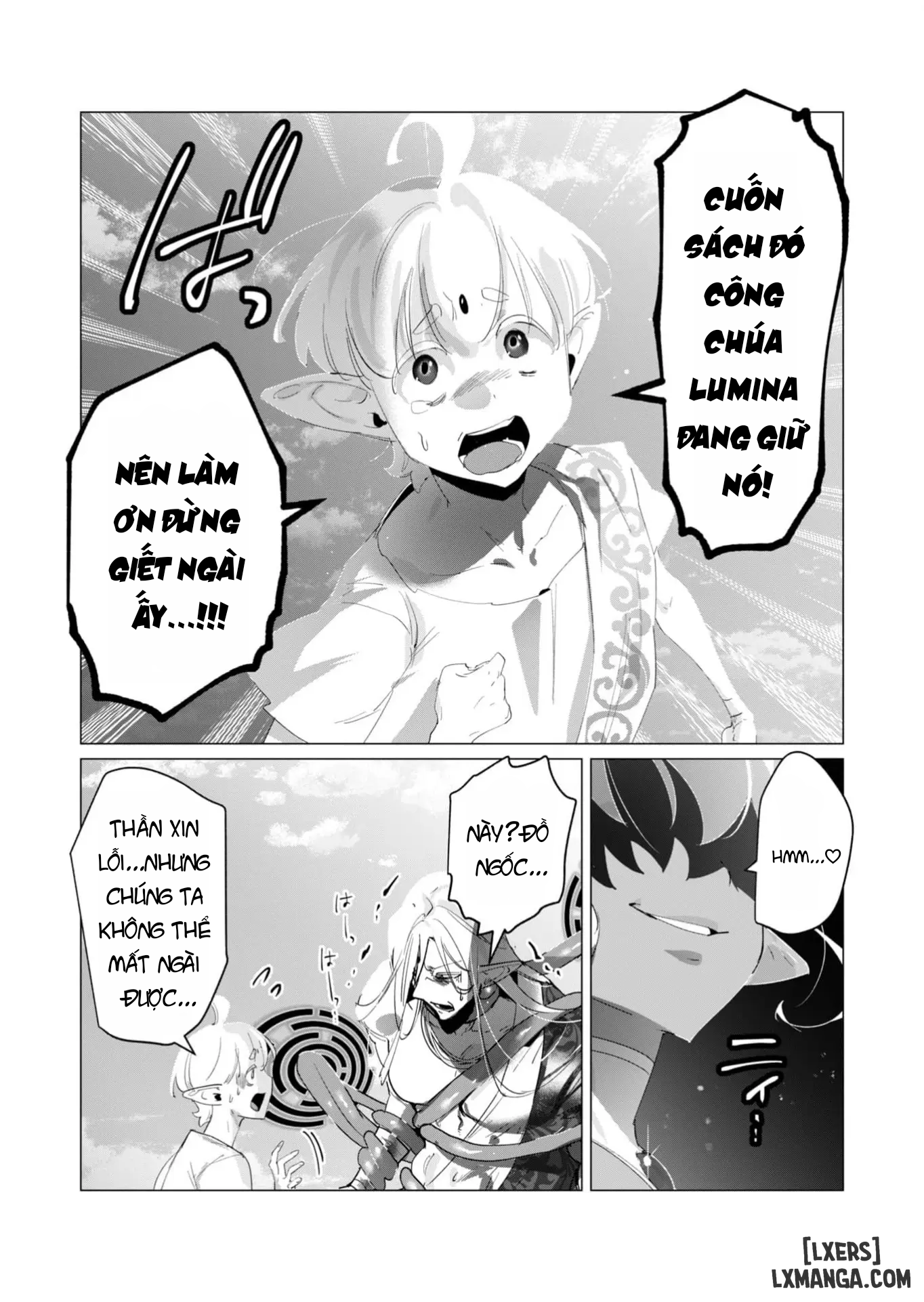 HentaiVN.net - Ảnh 13 - Vị Anh Hùng Muốn “Vợ Người Ta” Làm Phần Thưởng - Chap 18 : Dũng Sĩ và lời nguyền Dark Elf (Phần 5)