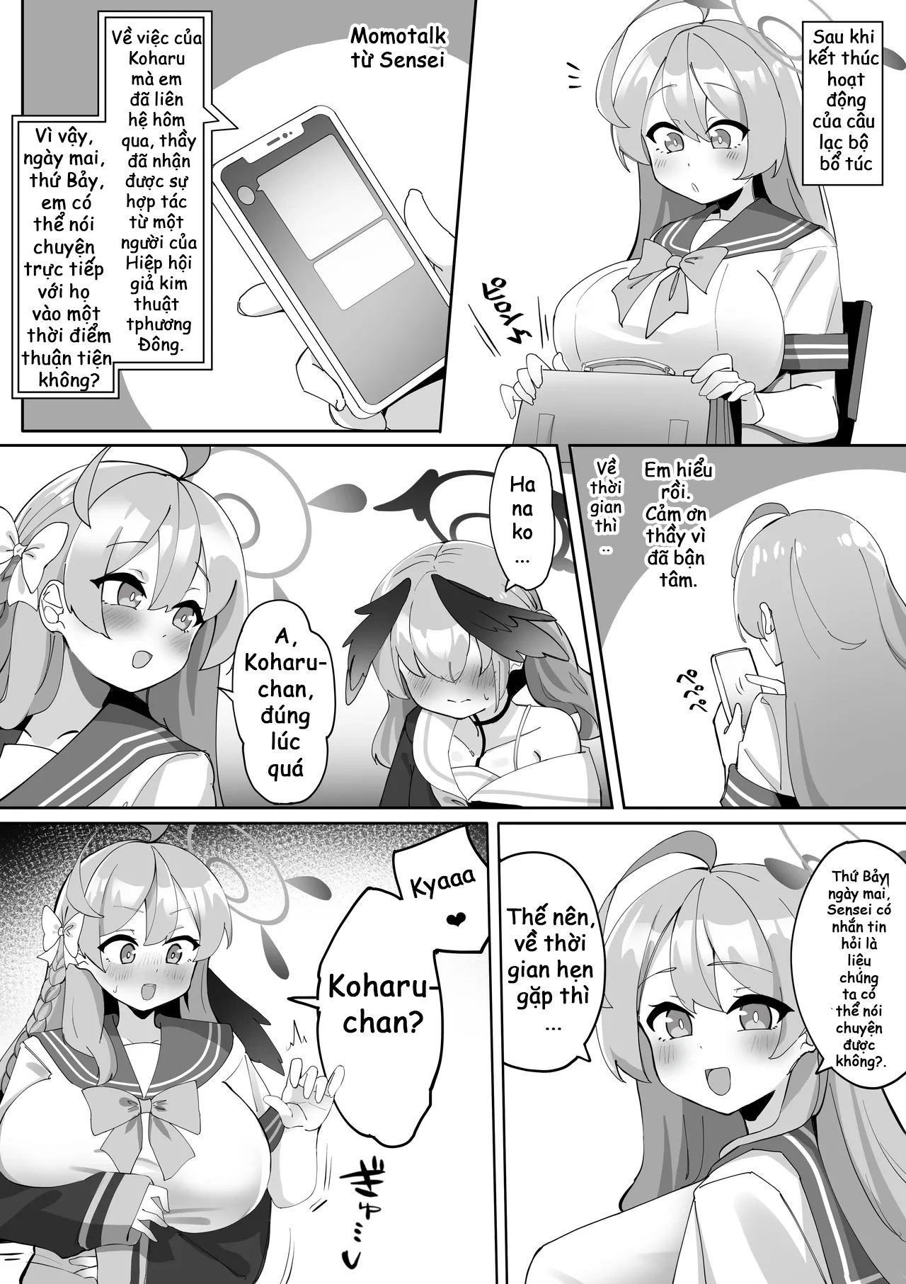 HentaiVN.net - Ảnh 14 - Futanari Koharu-chan vs Hanako-chan Manga - Chap 2
