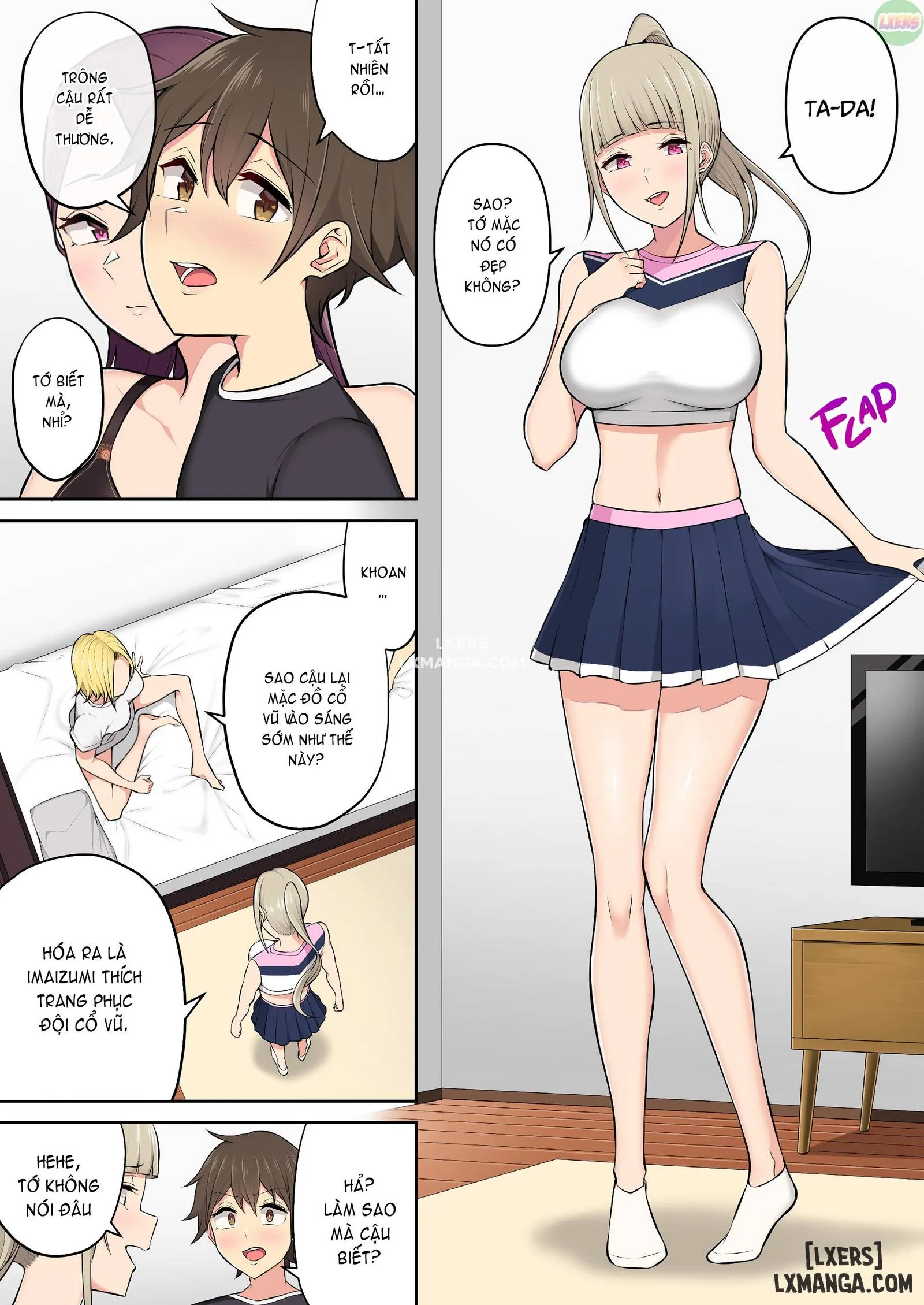 HentaiVN.net - Ảnh 13 - Imaizumi đưa cả bầy Gyaru về nhà mình - Chapter 3