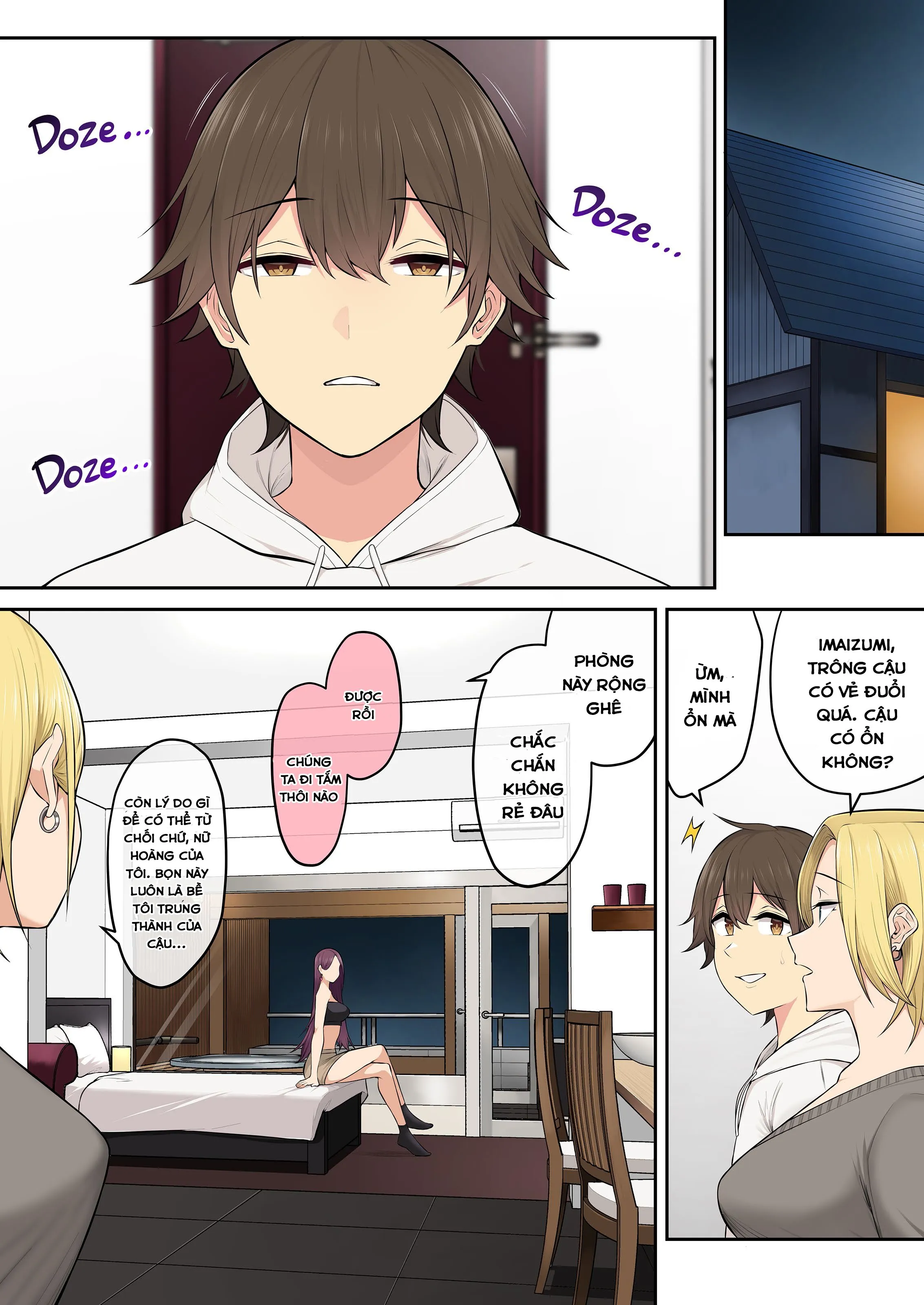 HentaiVN.net - Ảnh 13 - Imaizumi đưa cả bầy Gyaru về nhà mình - Chap 5