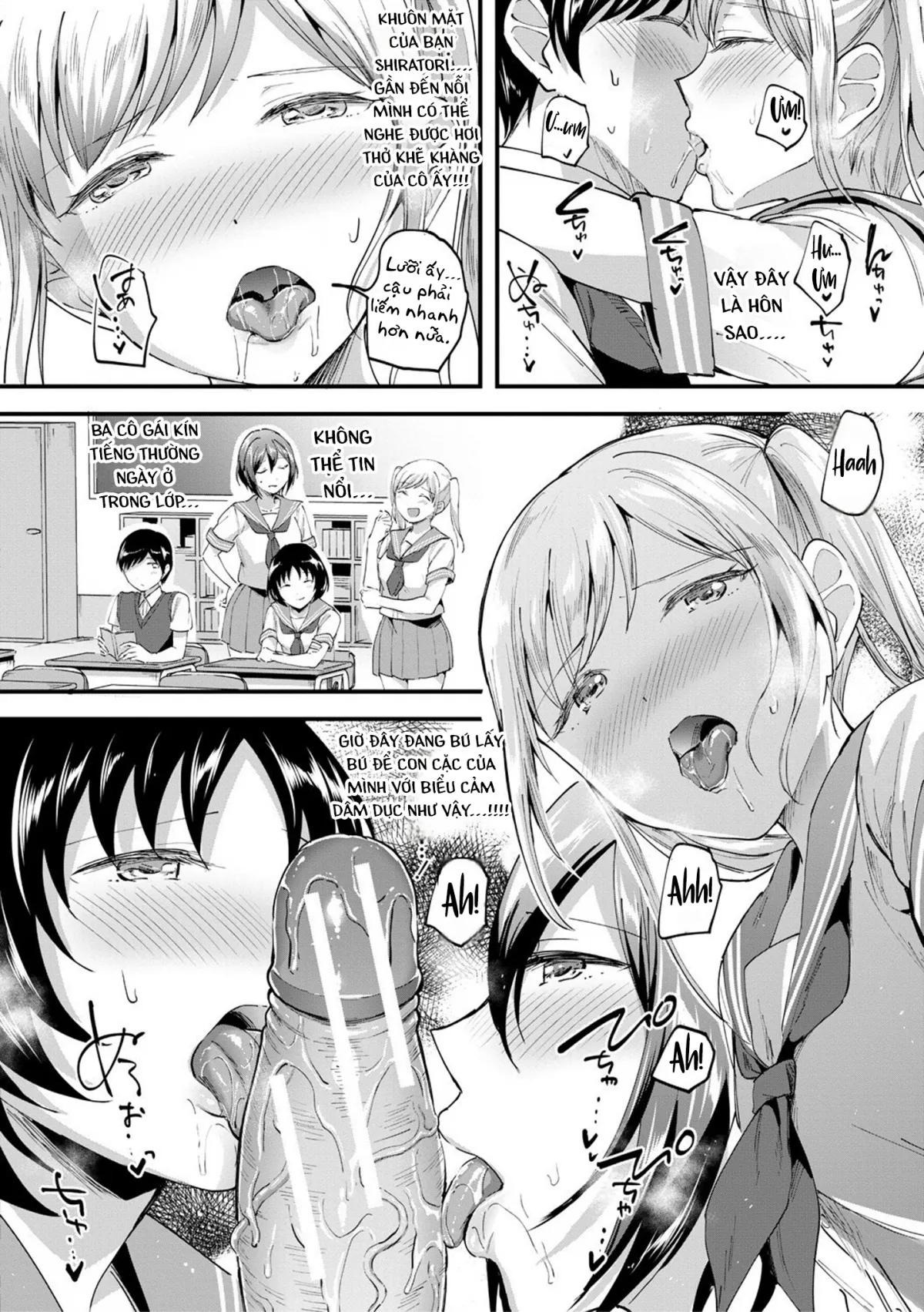 HentaiVN.net - Ảnh 13 - Nào chị em ta cùng hấp diêm! [Let’s Gyaku Rape, Let's Reverse Rape, Let’s逆レイプ] - Chap 2: Vắt cực khô cùng 3 cô em thèm đụ
