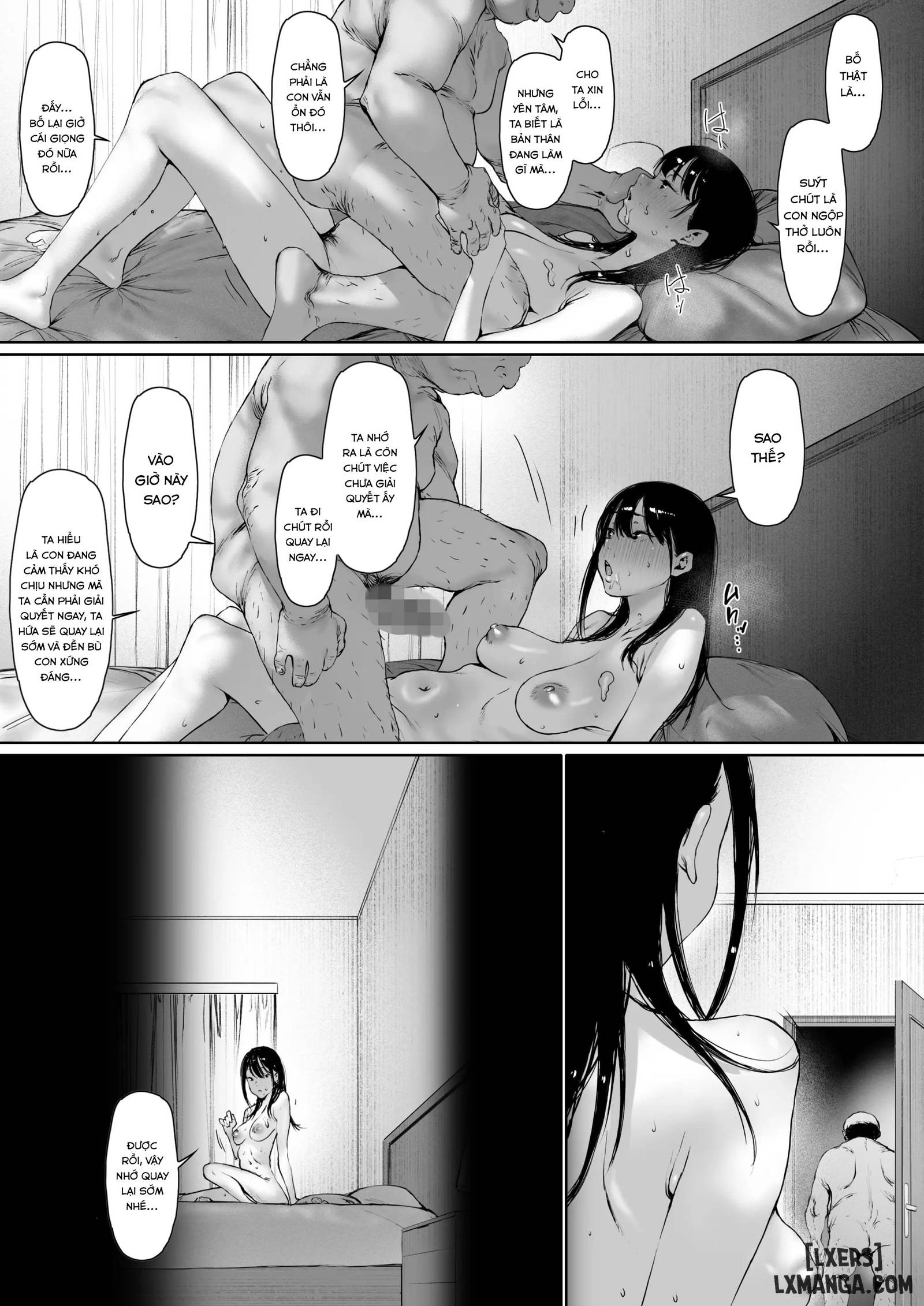 HentaiVN.net - Ảnh 132 - 3. Ánh nhìn của bố chồng 3 - Oneshot