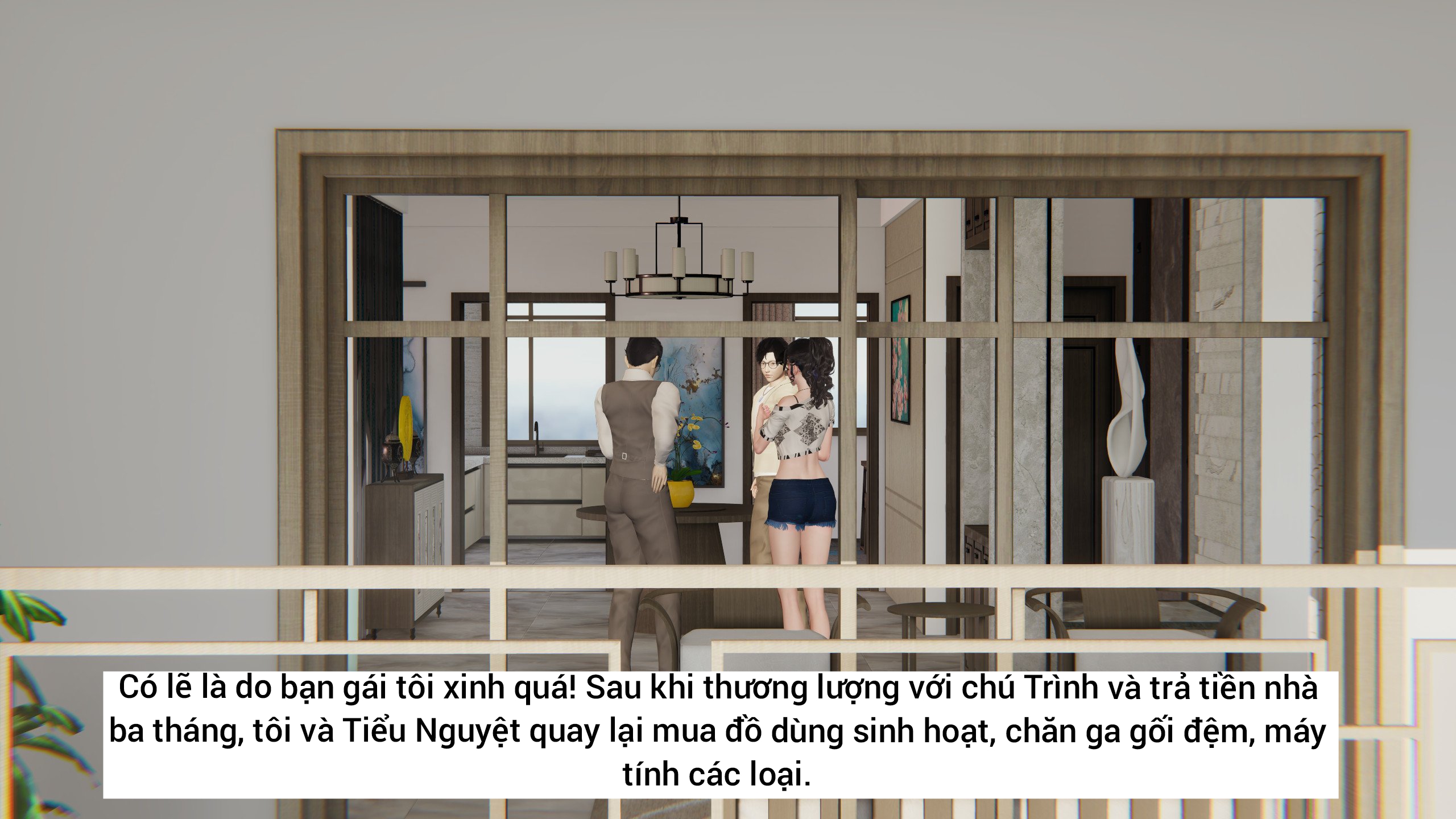HentaiVN.net - Ảnh 15 - Vạch trần bạn gái Tiểu Nguyệt - Chap2: thuê nhà mới