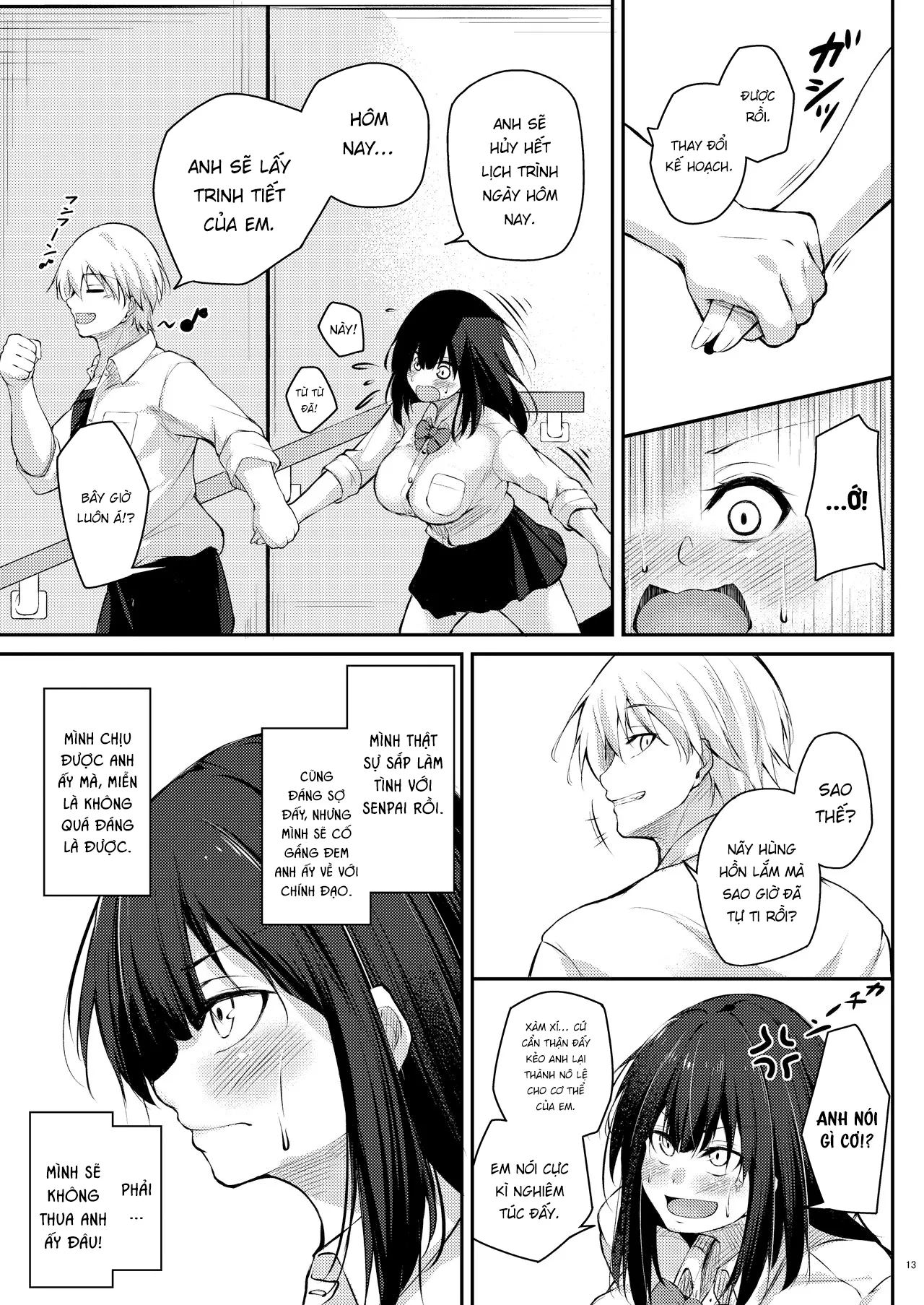 HentaiVN.net - Ảnh 13 - Kouhai Fuukiiin ni Yoru Furyou Senpai no Otoshikata [How to rehabilitate a bad senior by a junior discipline] - Oneshot