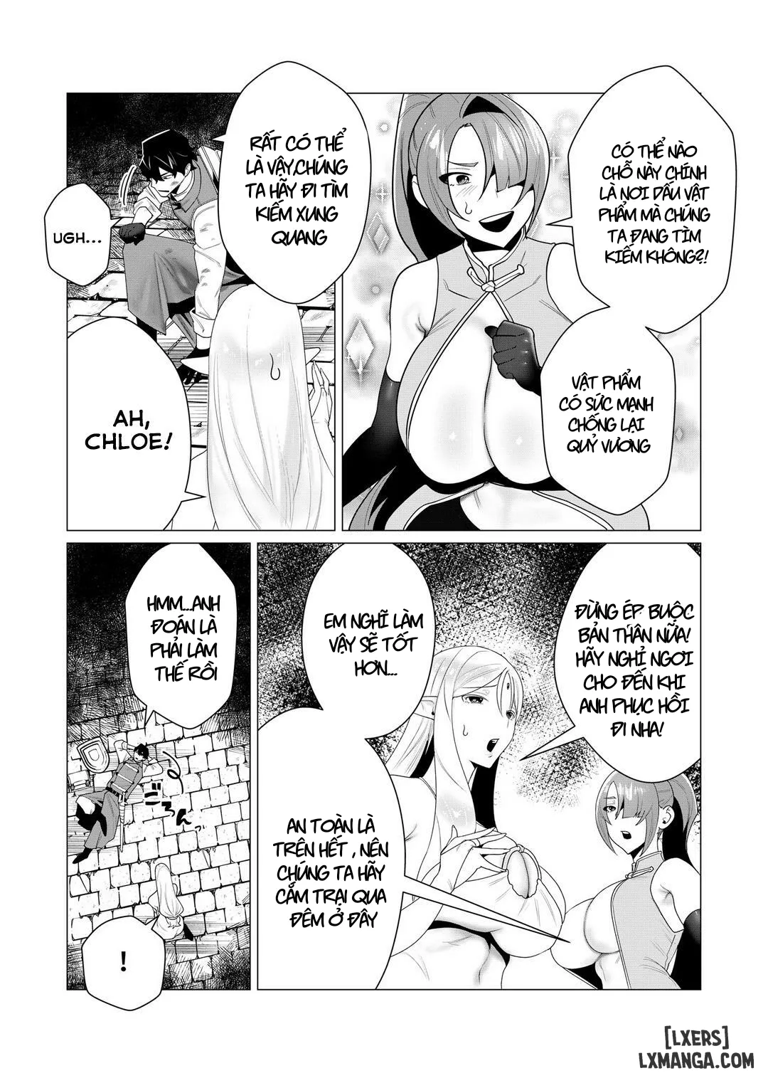 HentaiVN.net - Ảnh 14 - Vị Anh Hùng Muốn “Vợ Người Ta” Làm Phần Thưởng - Chap 3 : Threesome
