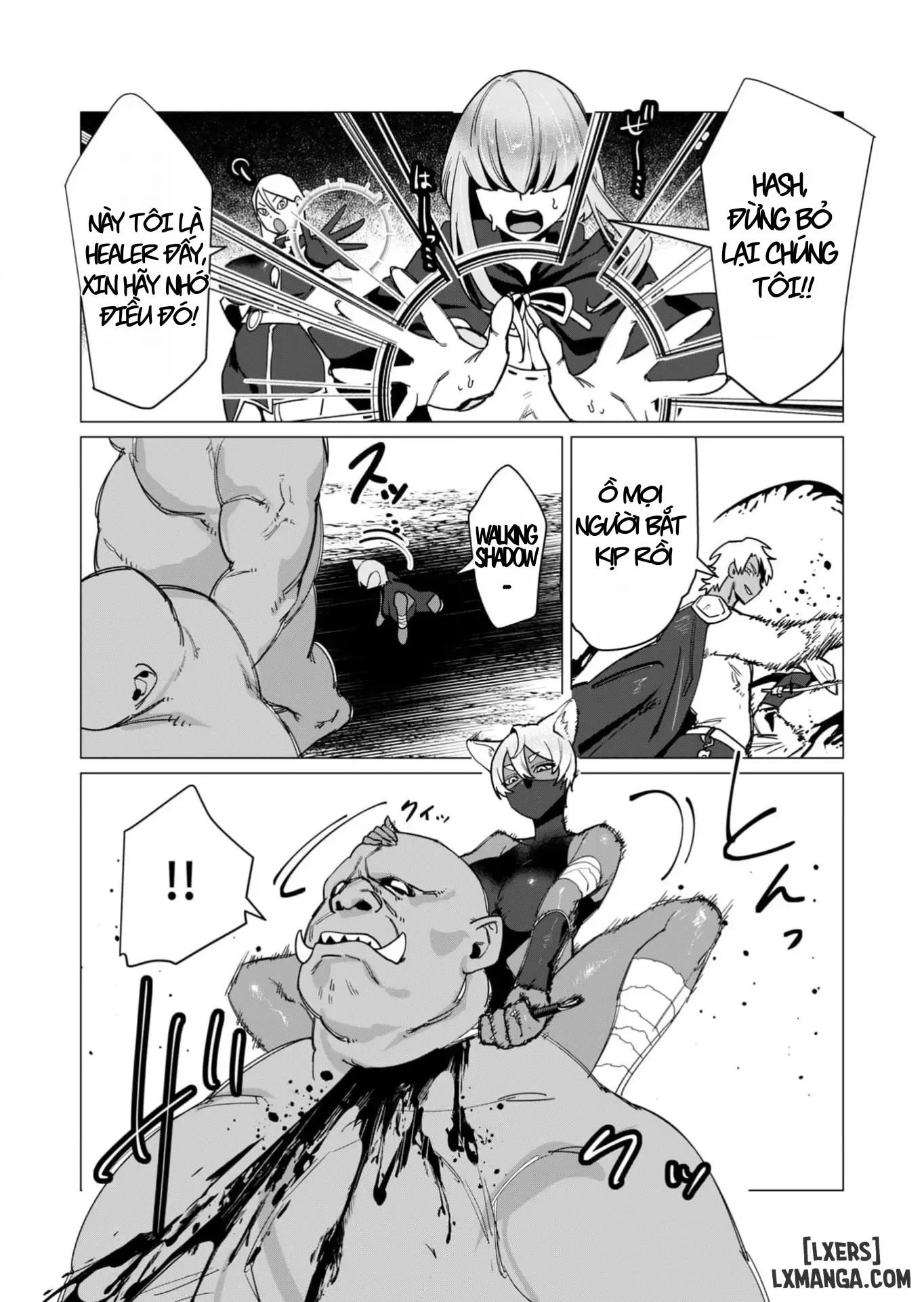 HentaiVN.net - Ảnh 14 - Vị Anh Hùng Muốn “Vợ Người Ta” Làm Phần Thưởng - Chap 11: Dũng Sĩ x Nữ Hiệp Sĩ x Orc King(Phần 2)