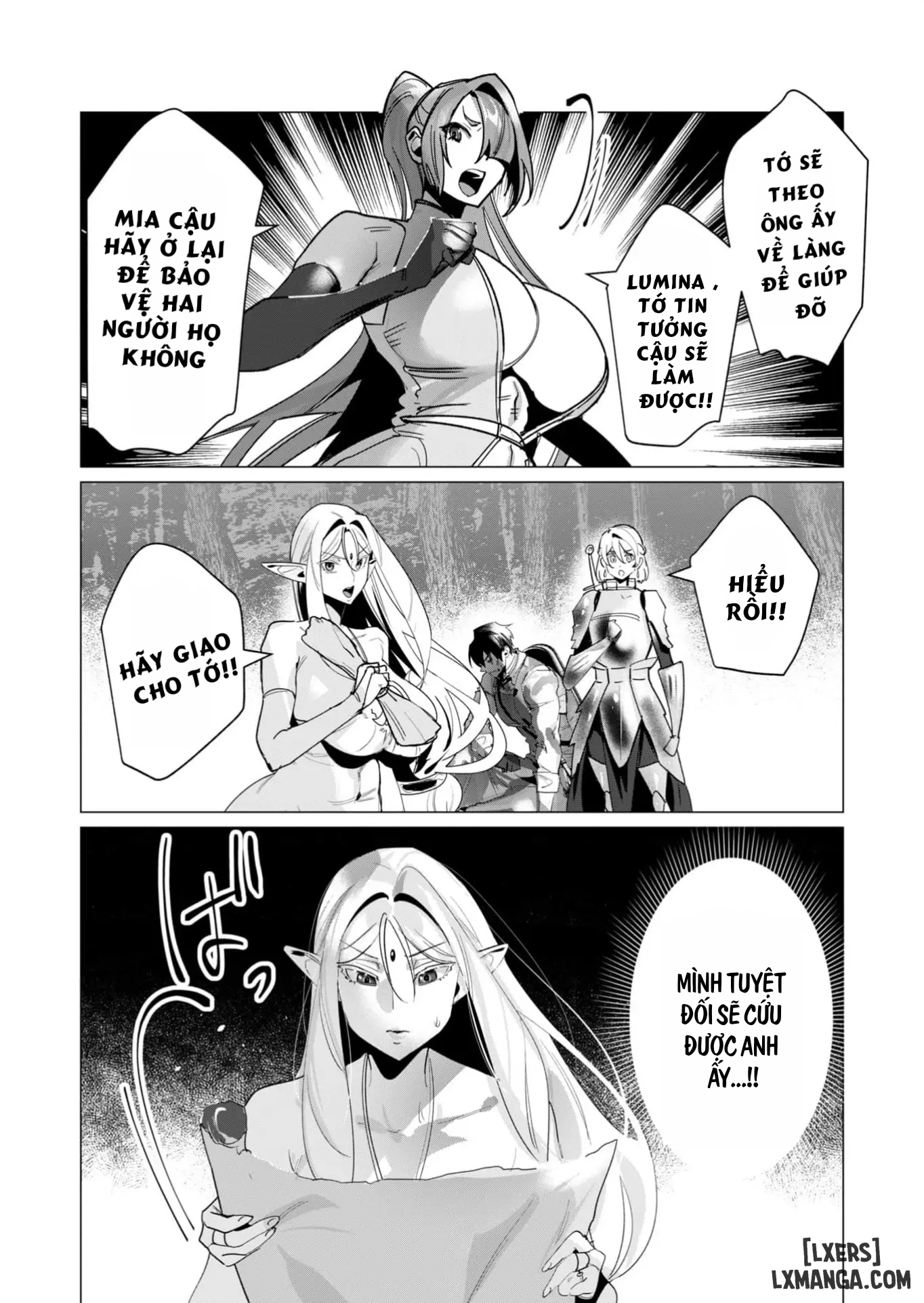 HentaiVN.net - Ảnh 14 - Vị Anh Hùng Muốn “Vợ Người Ta” Làm Phần Thưởng - Chap 17 : Dũng Sĩ và lời nguyền Dark Elf (Phần 4)