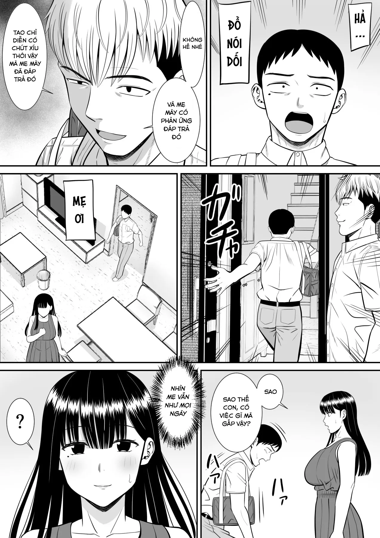 HentaiVN.net - Ảnh 14 - Thằng bắt nạt tôi nó địt mẹ tôi!?  - Chap 2