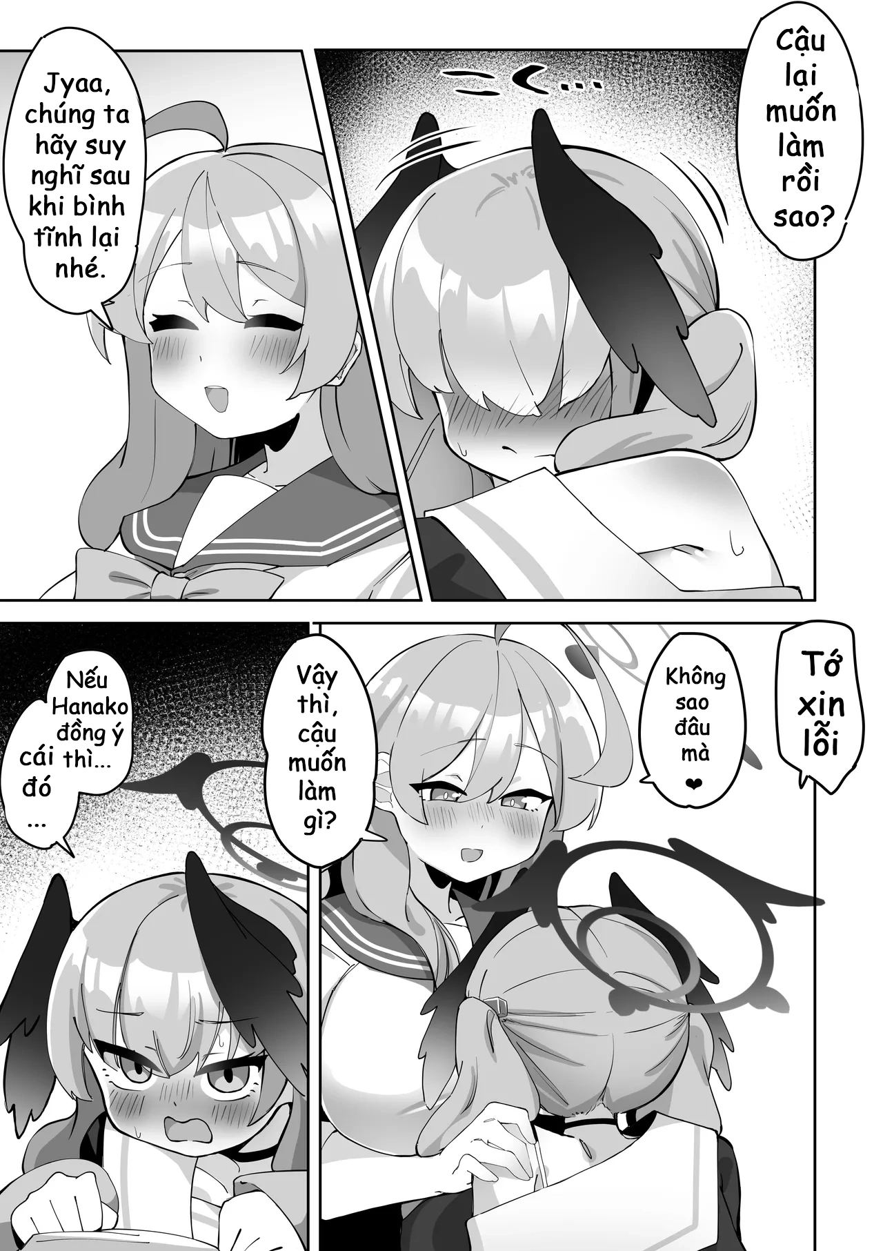 HentaiVN.net - Ảnh 15 - Futanari Koharu-chan vs Hanako-chan Manga - Chap 2