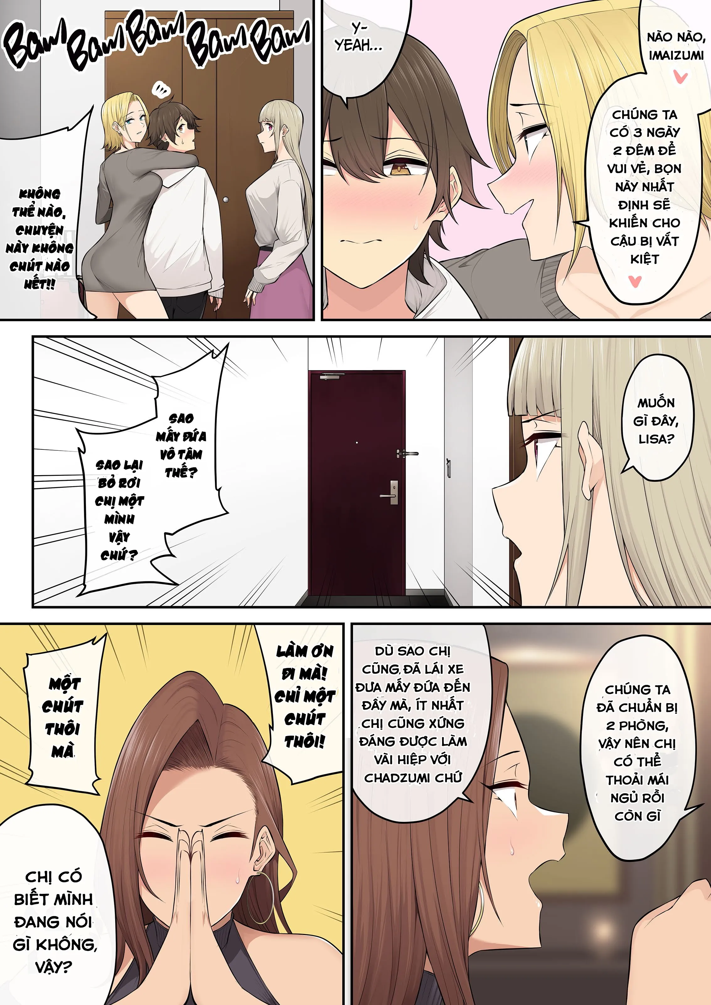 HentaiVN.net - Ảnh 14 - Imaizumi đưa cả bầy Gyaru về nhà mình - Chap 5