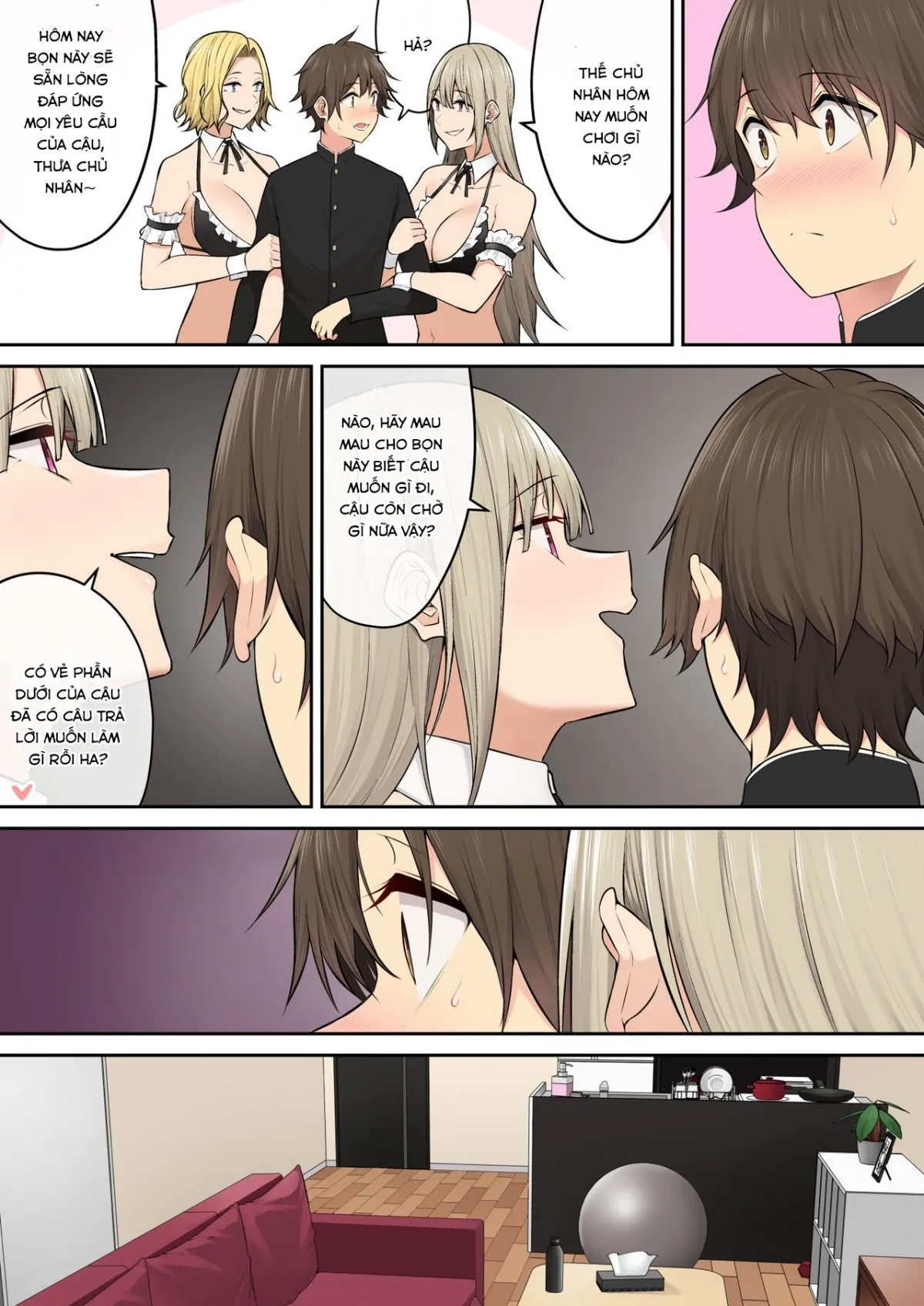 HentaiVN.net - Ảnh 14 - Imaizumi đưa cả bầy Gyaru về nhà mình - Chap 6