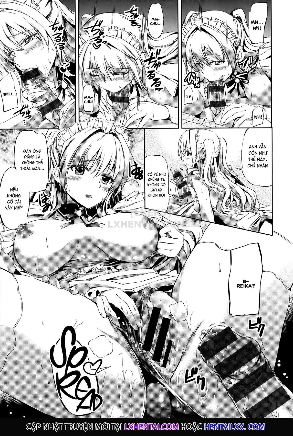 HentaiVN.net - Ảnh 14 - Ojousama No Maid Jijou - Chap 6