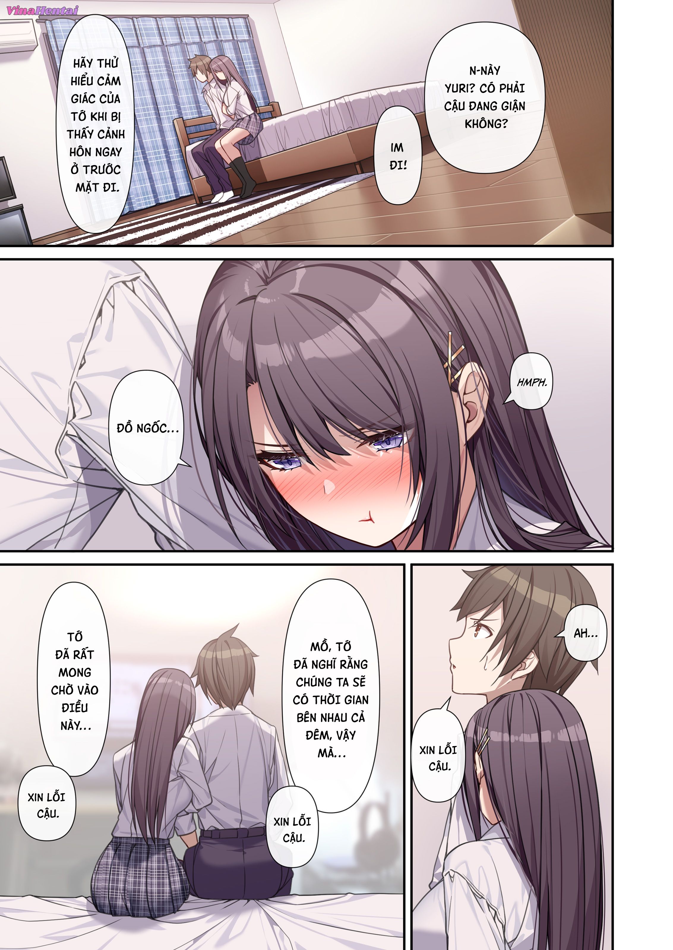 HentaiVN.net - Ảnh 15 - Bạn gái luân phiên - Mối tình tay ba - Oneshot