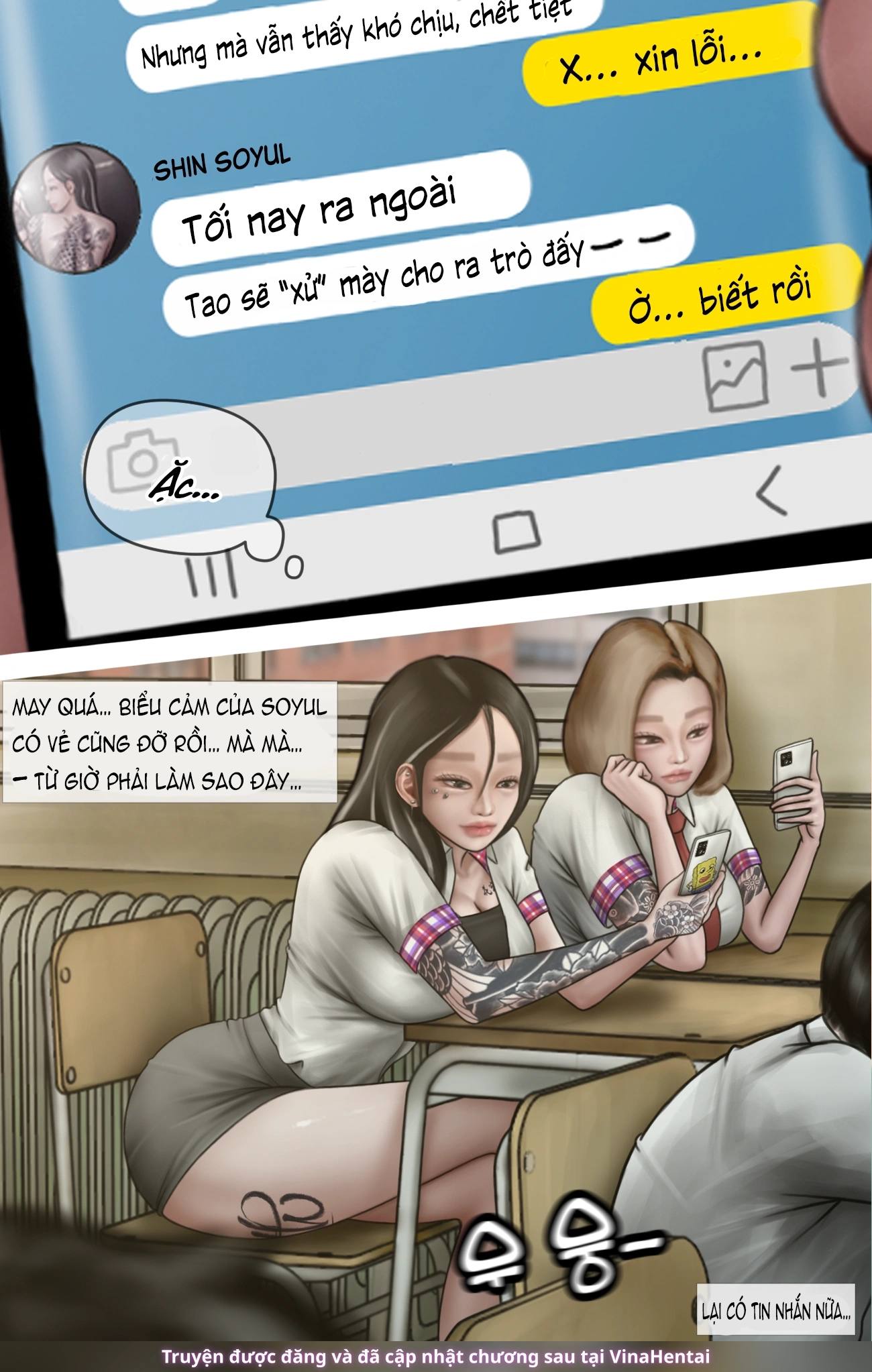 HentaiVN.net - Ảnh 18 - Gái Du Côn X Wibu Đụt Cận Trĩ - Chap 8