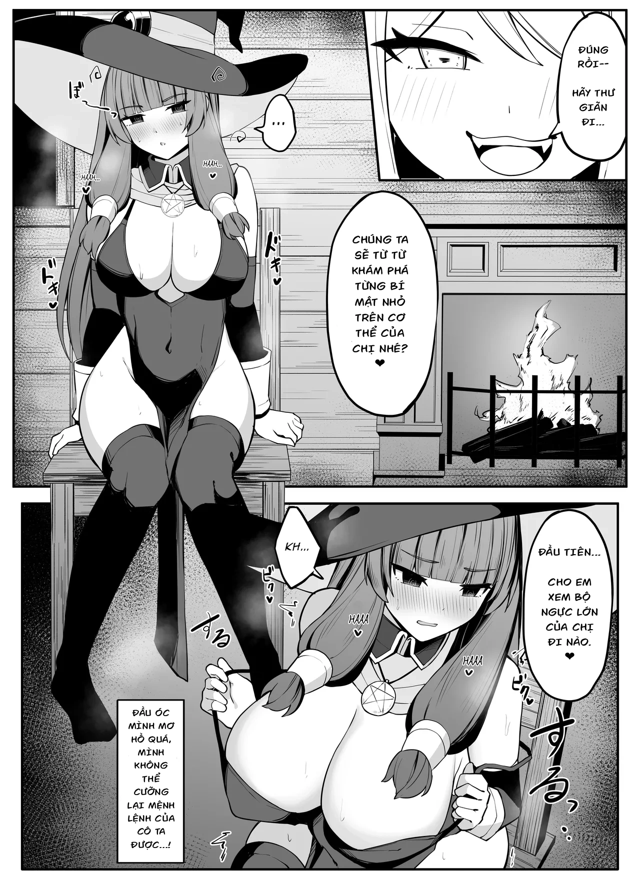 HentaiVN.net - Ảnh 14 - Câu chuyện về nữ phù thủy mạnh nhất bị một succubus mê hoặc và đánh bại. - Oneshot