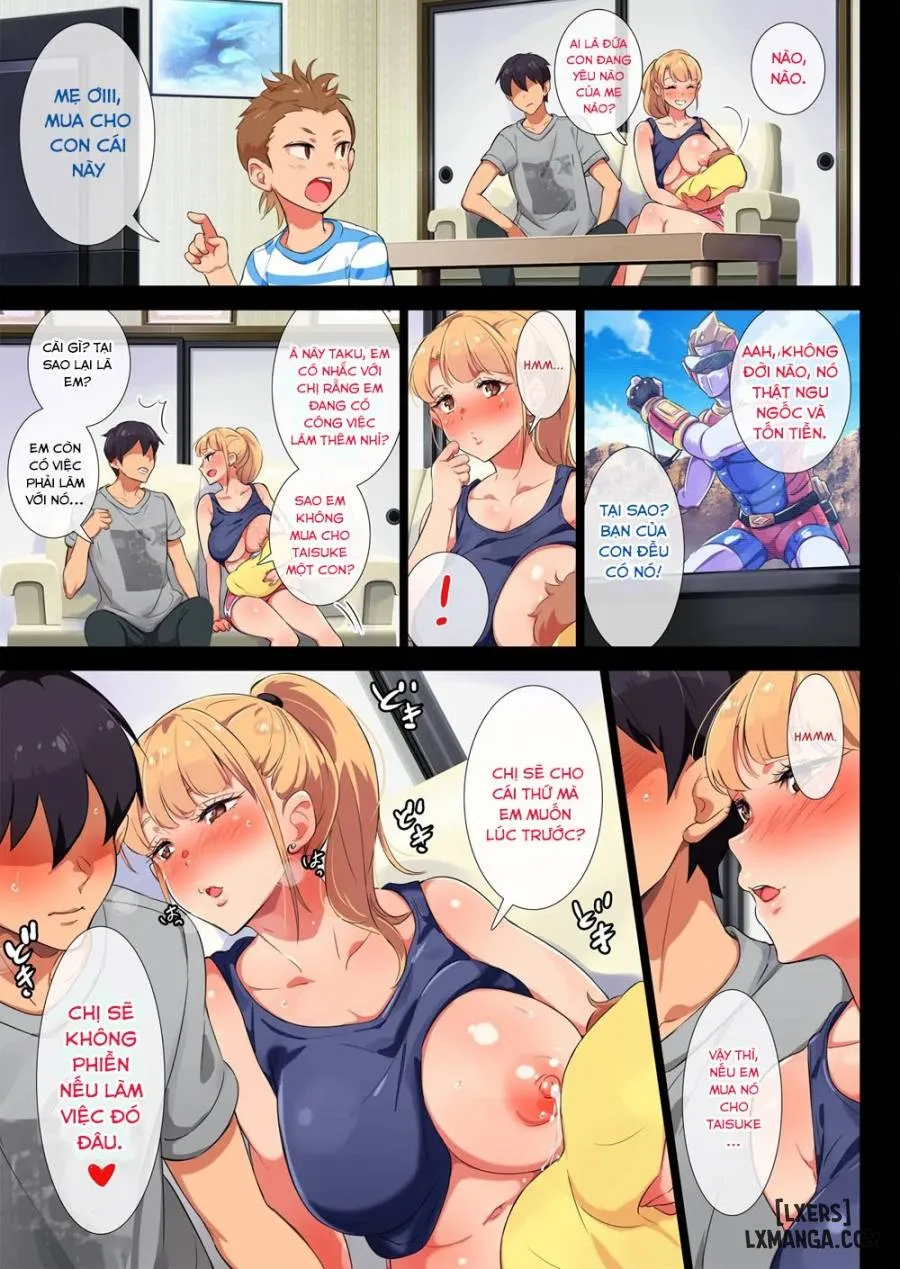 HentaiVN.net - Ảnh 14 - Tình Chị Em Cảm Động~ [Ane wa Yanmama Junyuuchuu in Jikka; My Former-Delinquent Sister is Breastfeeding at Home] - Oneshot