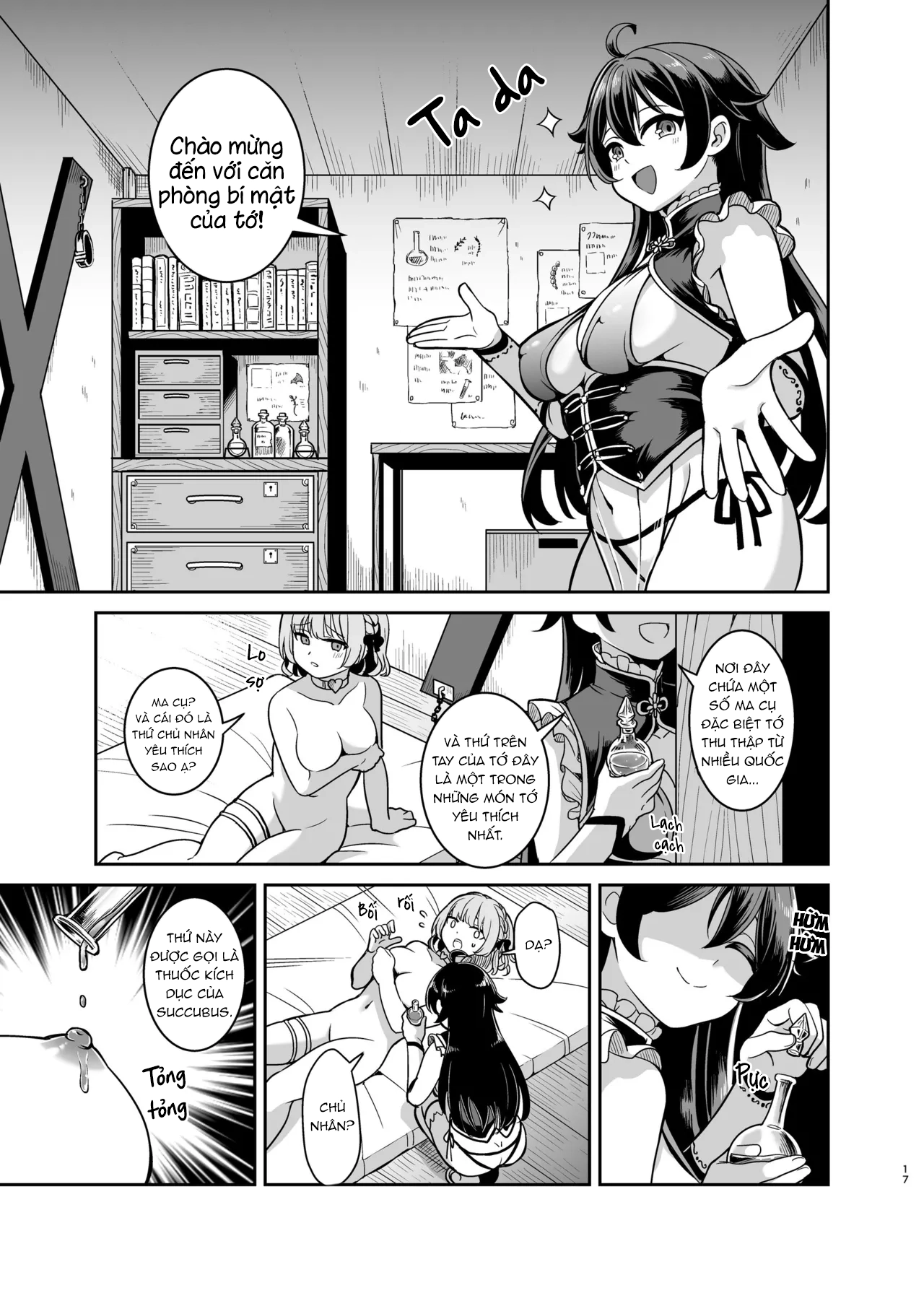 HentaiVN.net - Ảnh 16 - Khoá Huấn Luyện Nô Lệ Tình Dục Của Cô Chủ Yandere - oneshot