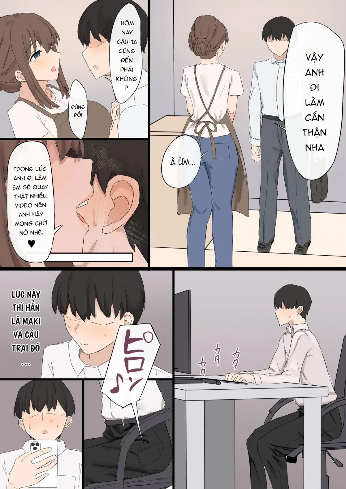 HentaiVN.net - Ảnh 15 - Truyện Hentai Tsuma no Tsurego no Nyuuyokuchuu ni... ~Itsudemo Online 18+ - Oneshot