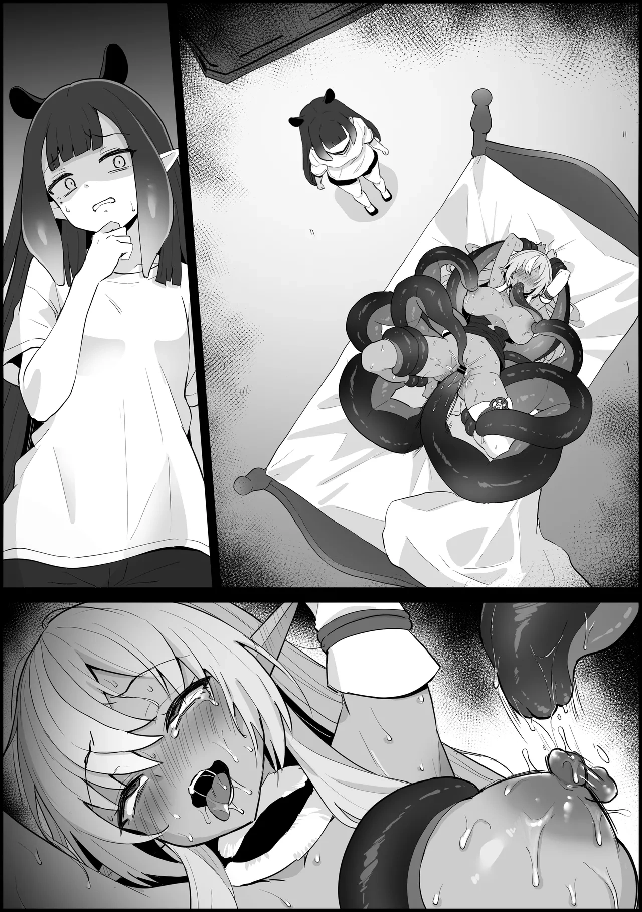 HentaiVN.net - Ảnh 16 - Tổng hợp Oneshot (Hololive) của Kokemomo - Flare mặc trộm đồ của Ina và cái kết