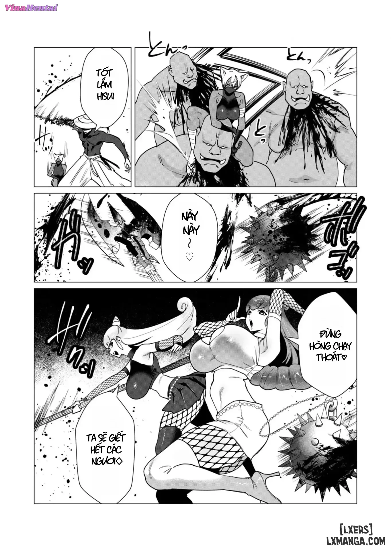 HentaiVN.net - Ảnh 15 - Vị Anh Hùng Muốn “Vợ Người Ta” Làm Phần Thưởng - Chap 11: Dũng Sĩ x Nữ Hiệp Sĩ x Orc King(Phần 2)