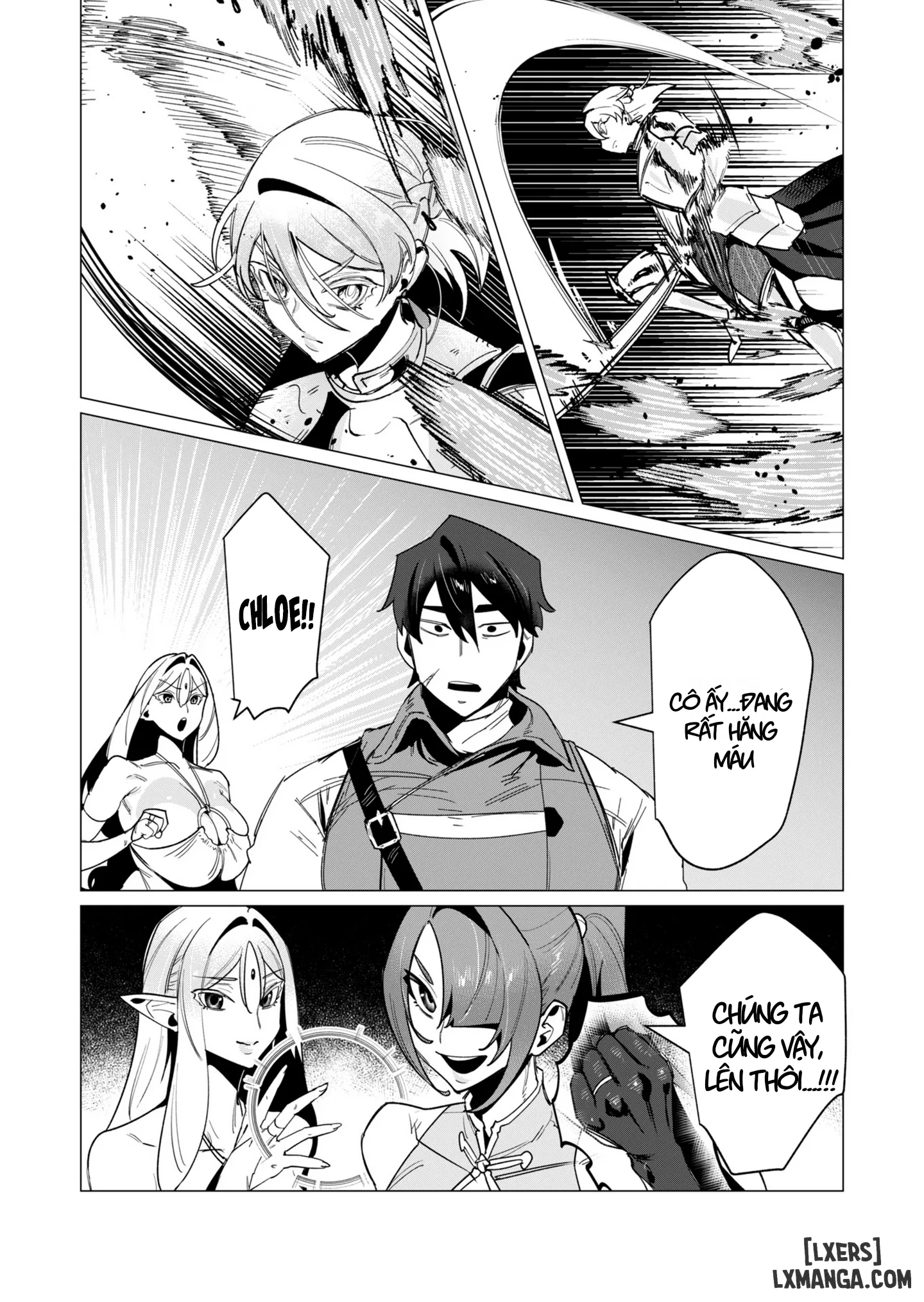 HentaiVN.net - Ảnh 14 - Vị Anh Hùng Muốn “Vợ Người Ta” Làm Phần Thưởng - Chap 14 : Dũng Sĩ và lời nguyền Dark Elf (Phần 1)