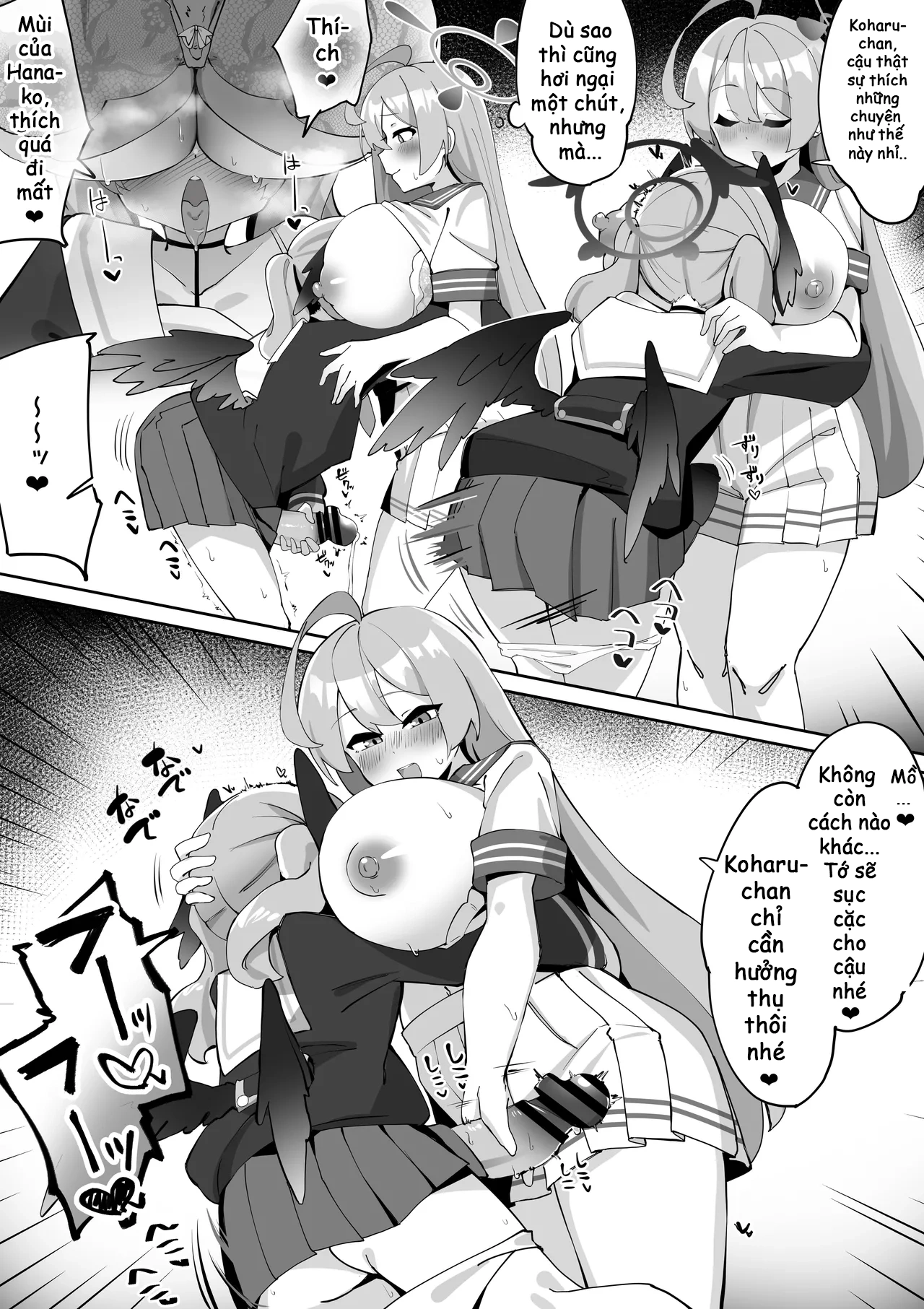 HentaiVN.net - Ảnh 16 - Futanari Koharu-chan vs Hanako-chan Manga - Chap 2