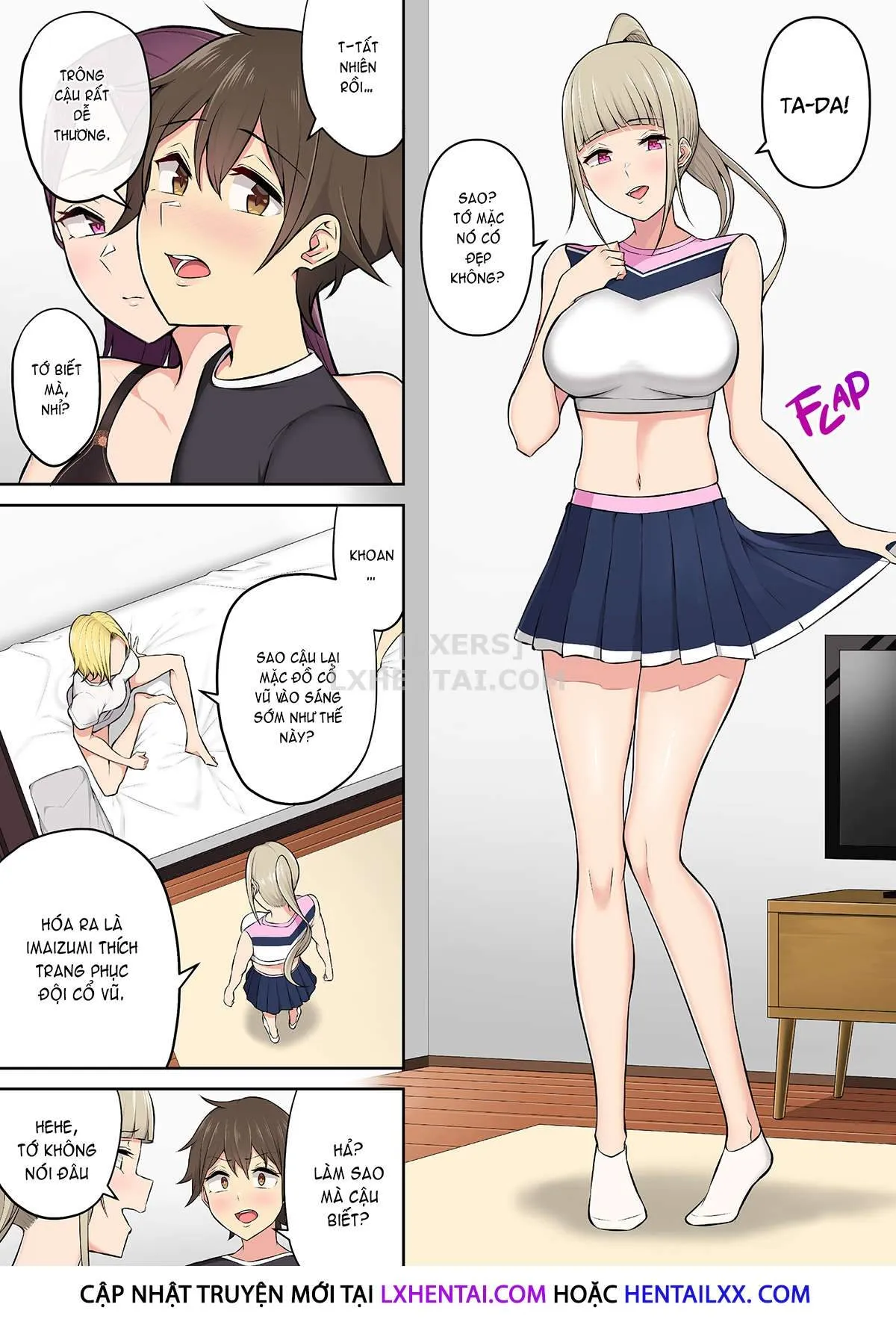 HentaiVN.net - Ảnh 15 - Imaizumi đưa cả bầy Gyaru về nhà mình - Chap 3