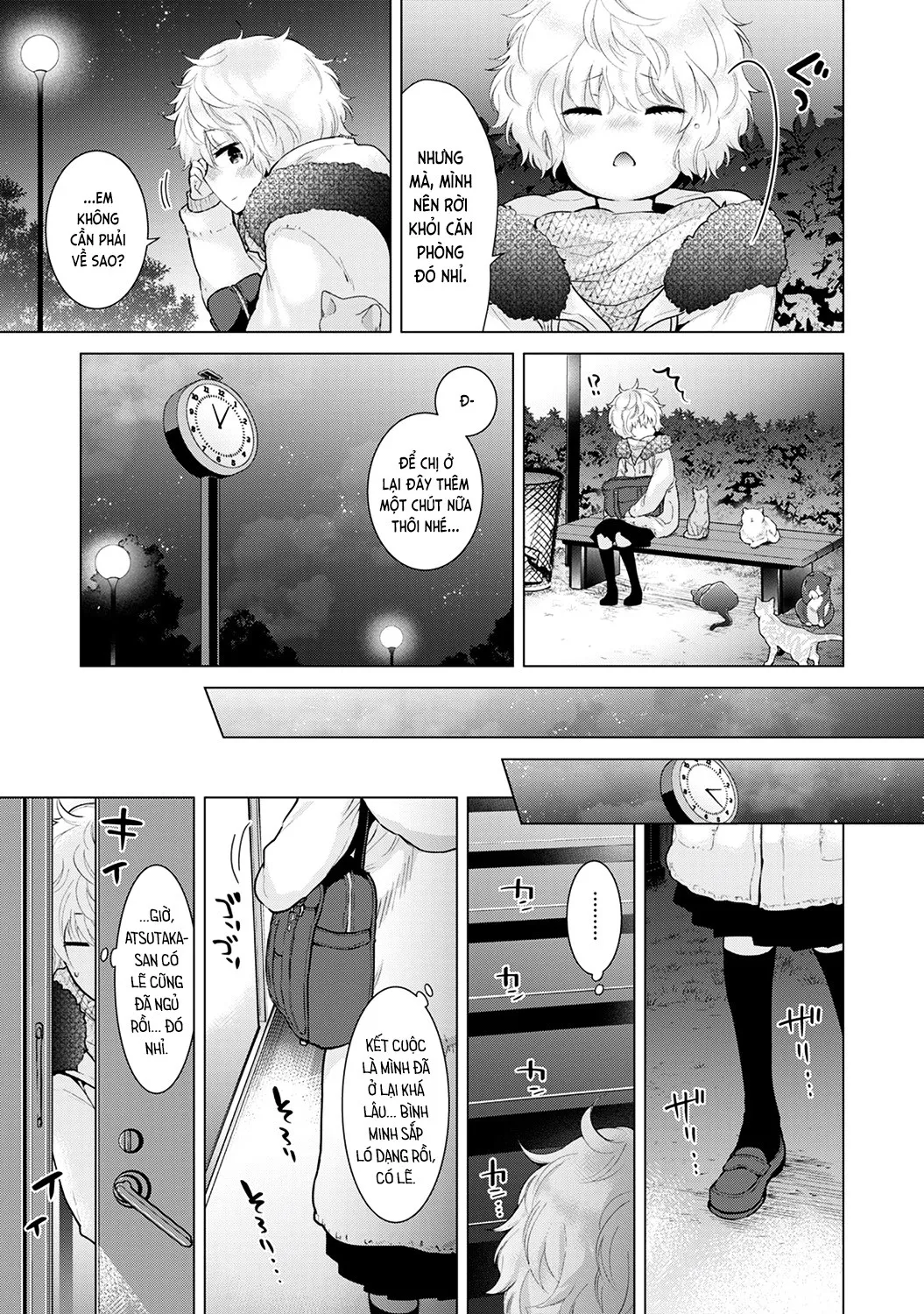 HentaiVN.net - Ảnh 15 - Cô bé mèo hoang [ノラネコ少女との暮らしかた; Noraneko Shoujo to no Kurashikata; Sống cùng cô bé mèo hoang] - 10A. Mèo hoang cô đơn
