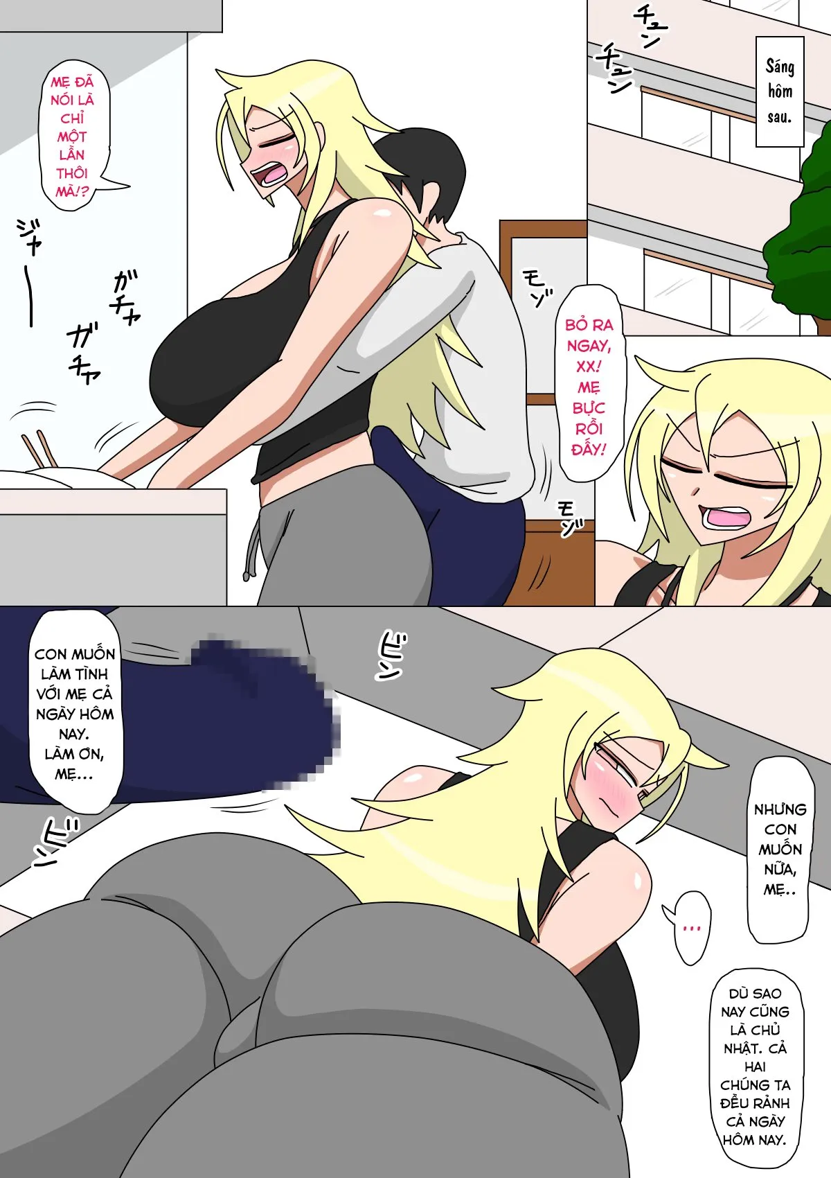 HentaiVN.net - Ảnh 14 - Sống cùng với bà mẹ của tôi! [Living With My Ex-Deliquent Mother; Motoyan Kaa-San To Futarikiri No Seikatsu] - Oneshot