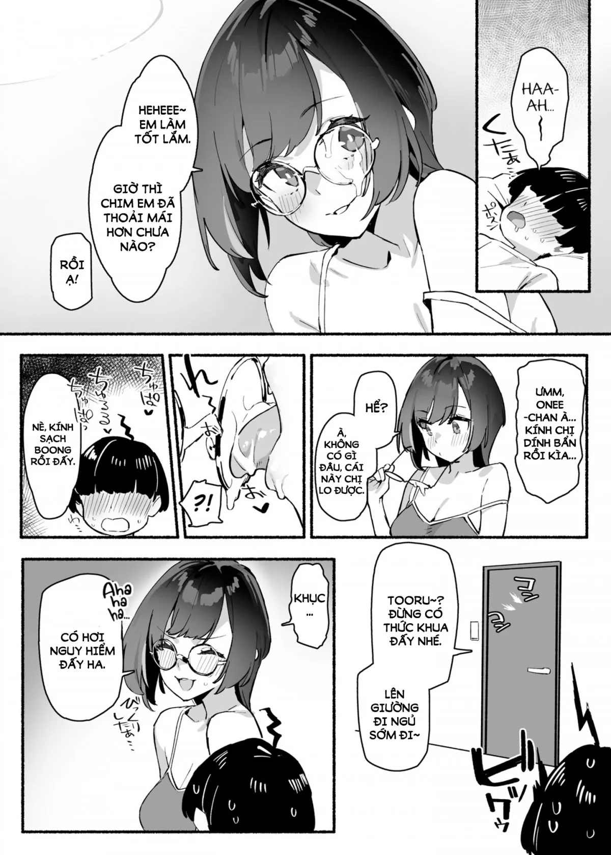 HentaiVN.net - Ảnh 15 - Người chị yêu dấu là của riêng tôi!  - Chap 1: Bố mẹ đi vắng và hành động của chị em ta.