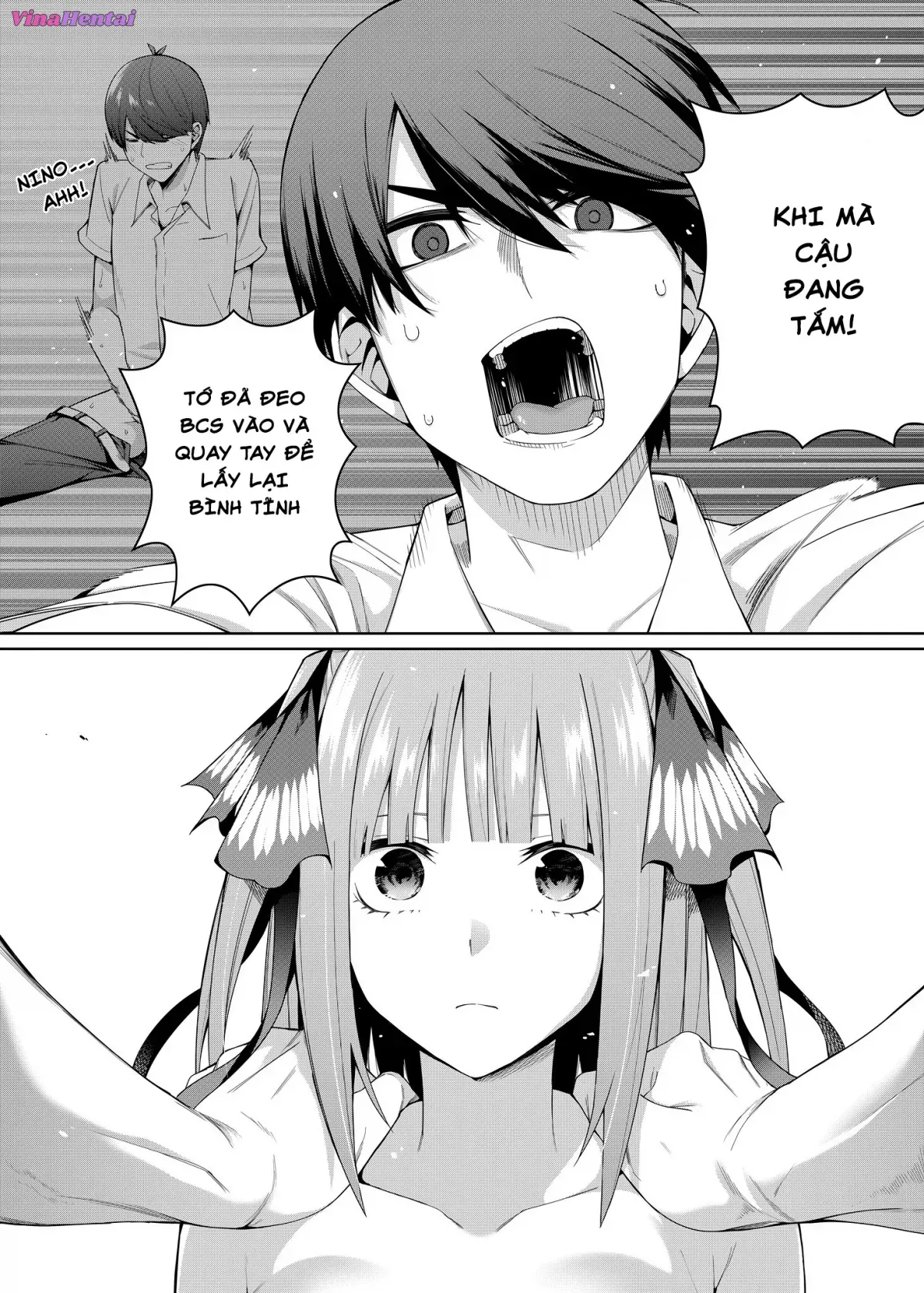 HentaiVN.net - Ảnh 15 - Nibun no Yuudou (Gotoubun no Hanayome) [Half Seduction] - Oneshot